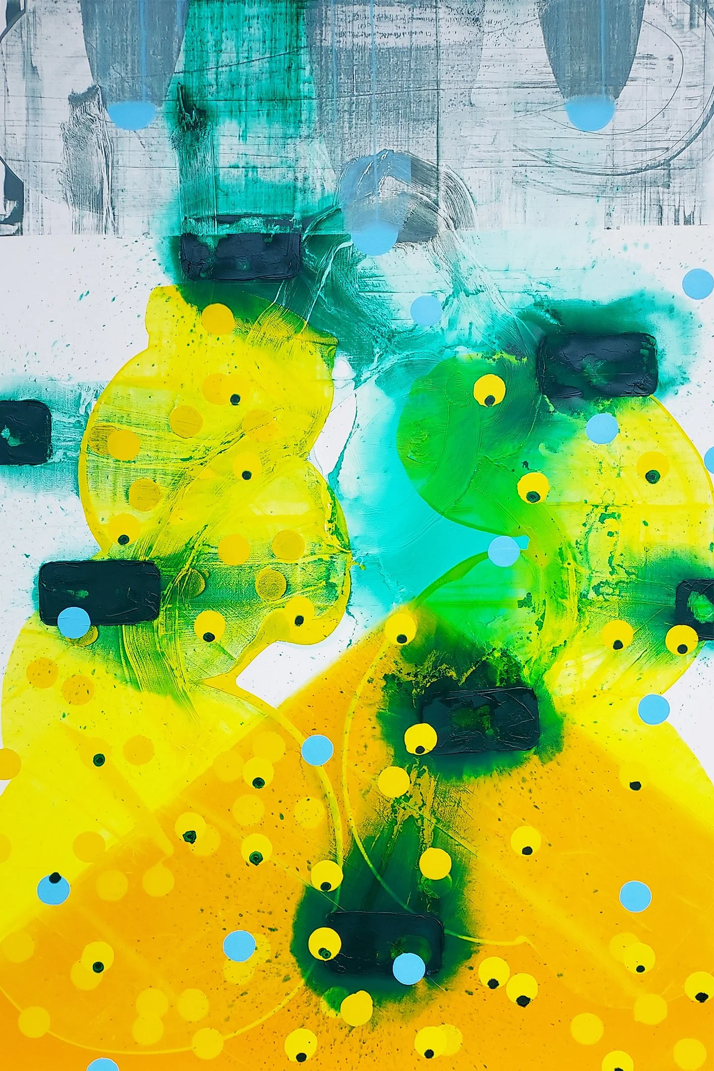 John Cronin - Artificial Bee Colony 1 : HIVE MENTALITY - 2023  - oil on canvas 6'x4' 182x122cm.jpg