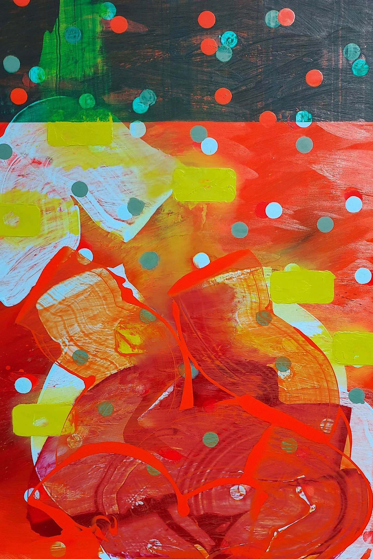 Abstract oil painting by John Cronin addressing automated bias and cultural prejudice in AI systems.