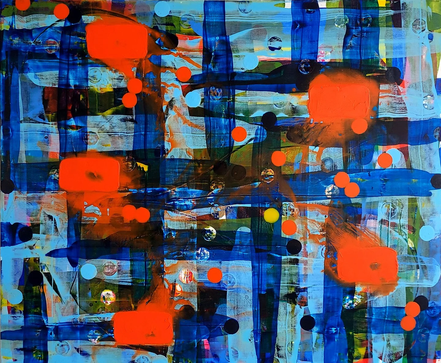 Behavioural Harvest, original abstract oil painting on canvas by Irish artist John Cronin, 2026.