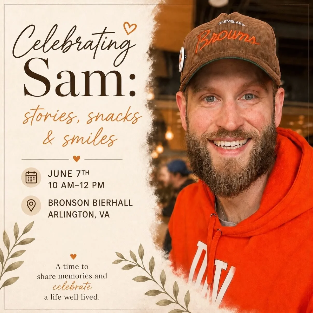 Come join us on Sunday June 7th from 10am-12pm at Bronson Bierhall in Arlington to Celebrate the Life of Sam.

Please head over to @swingsforsam to RSVP for this event. All are welcome to come and share stories about our favorite PT, Dr. Sam.

We hop