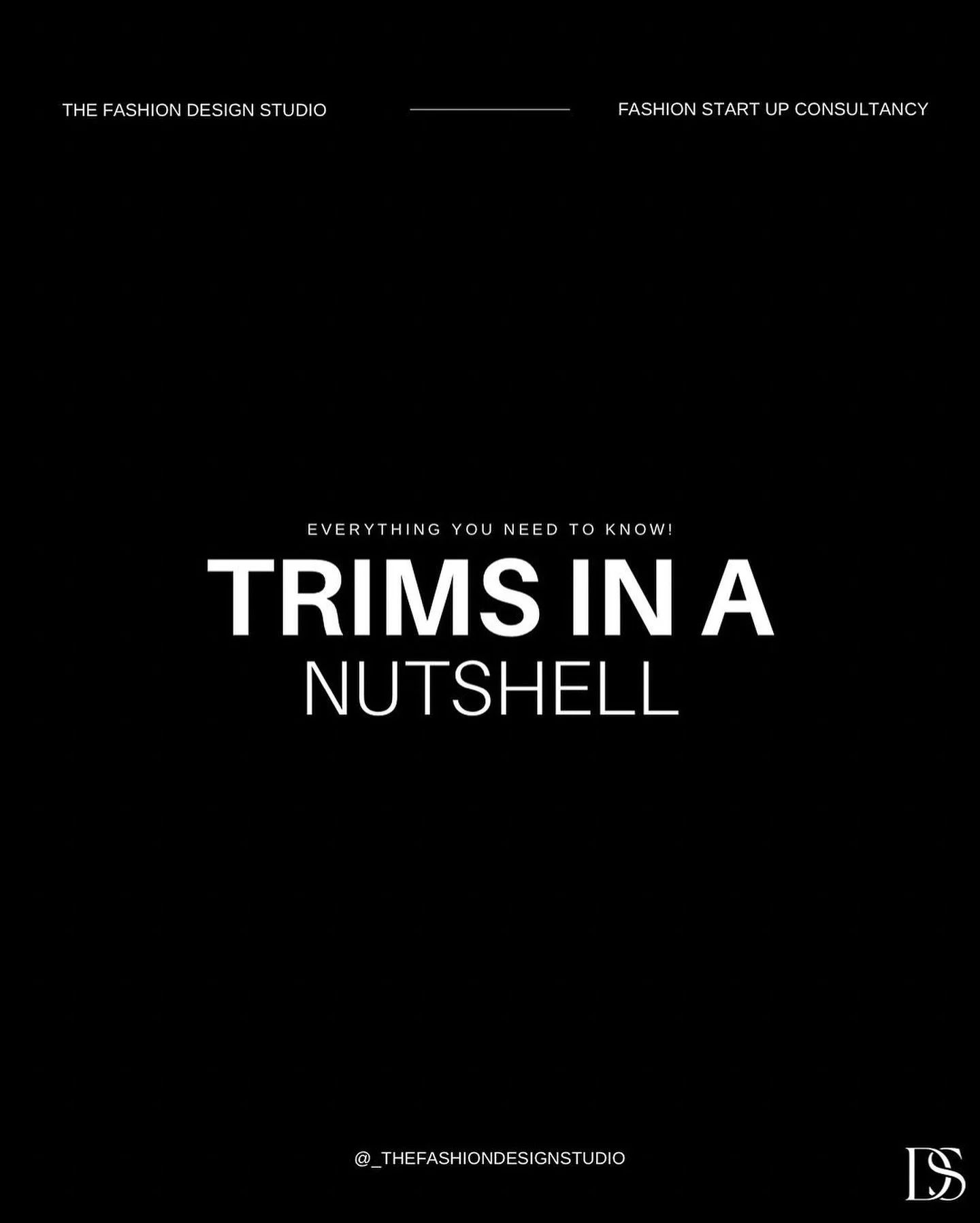 Trims often get over looked and they shouldn&rsquo;t.🫣👇🏼

These guys really add that little branded touch to your product.✨

Trims cover things like...
Hang tags
Labels
Cords &amp; drawstrings
Metals like zips
and Packaging

All of these things ar