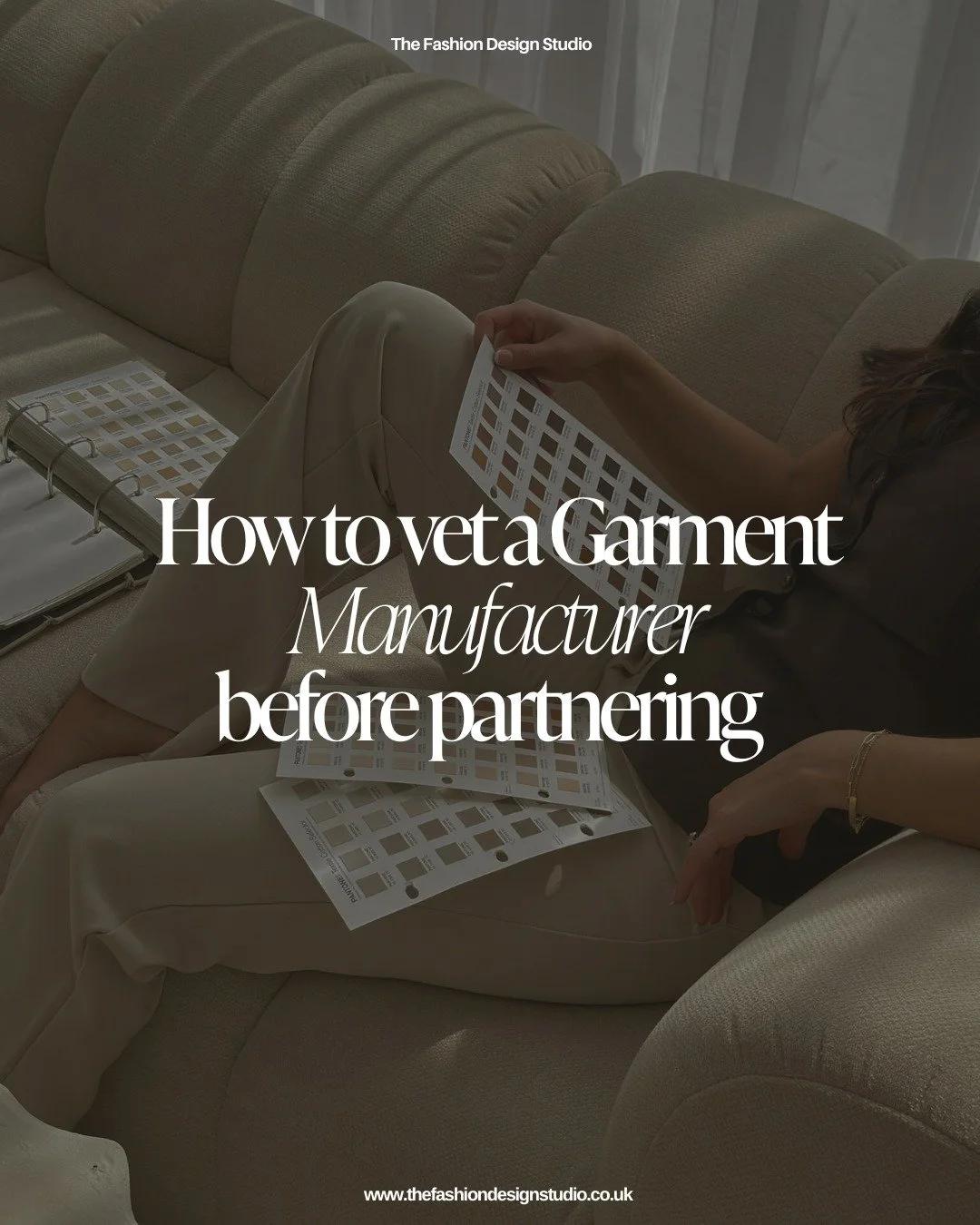 Before I partner with a garment manufacturer, I always vet them carefully. Here&rsquo;s my go-to checklist:

1. Research manufacturers who specialise in my product type and align with our studio&rsquo;s quality standards.
2. Check credentials &mdash;