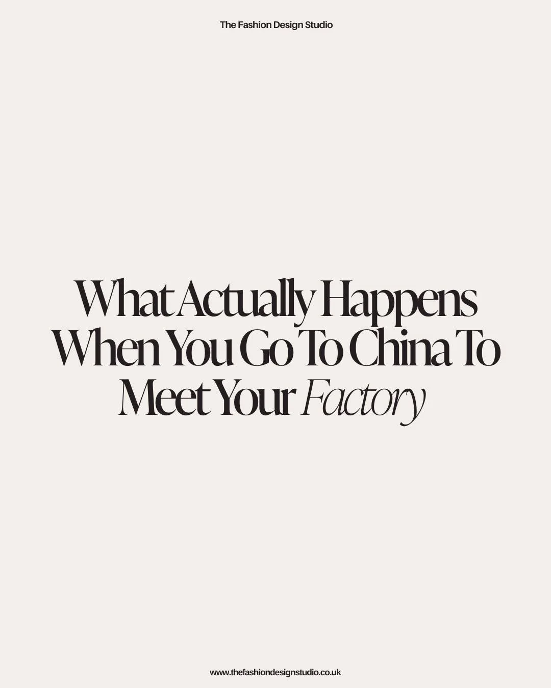 What actually happens when you go to China to meet your factory 🇨🇳
(And why it completely changed how I run my brand)

I recently travelled to China to meet my manufacturers in person&mdash;and no email thread or WhatsApp message could compare to b