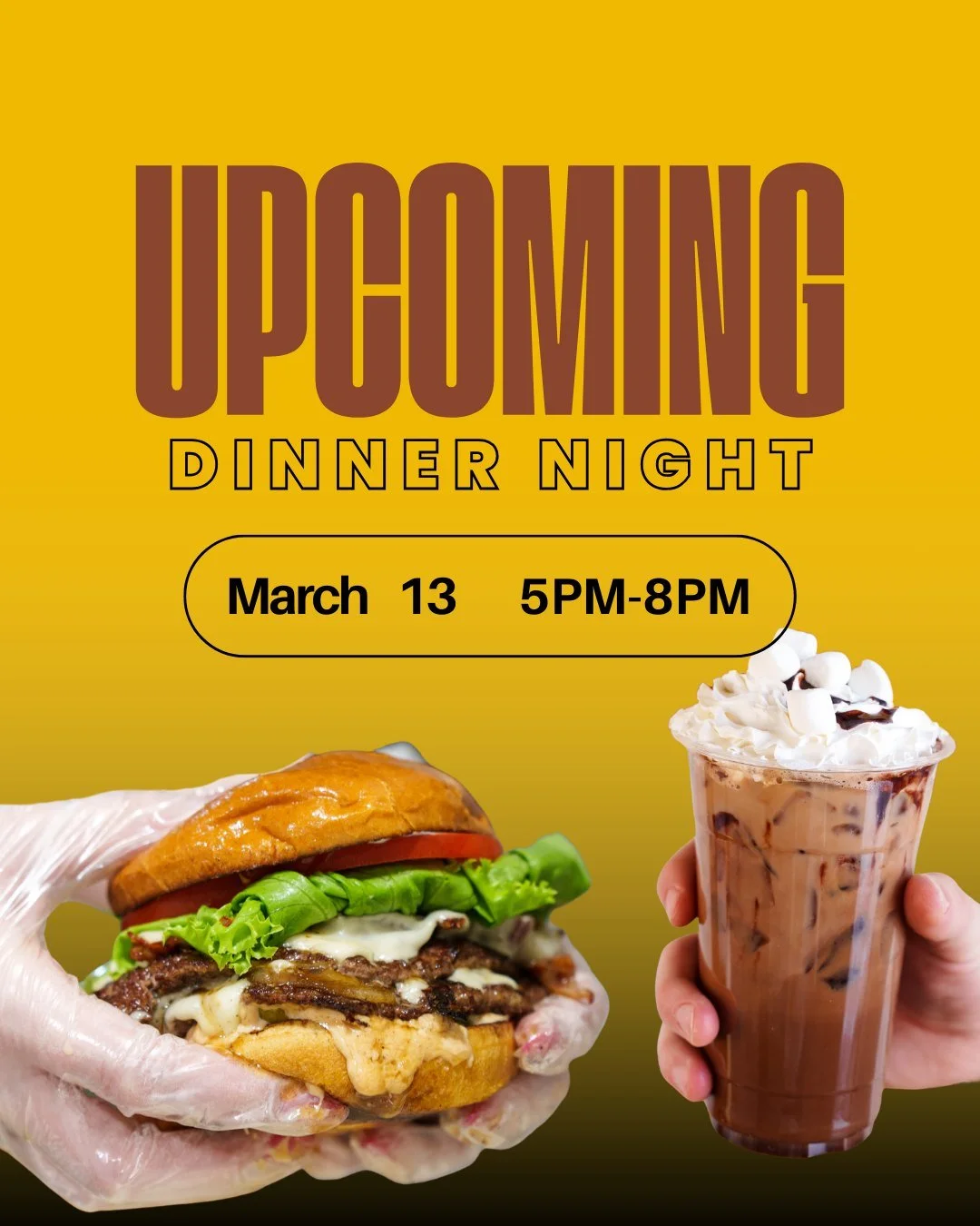 🚨WE RUNNING DINNER NIGHT BACK next month!! If you didn't make the last one you should make plans to be there March 13th!