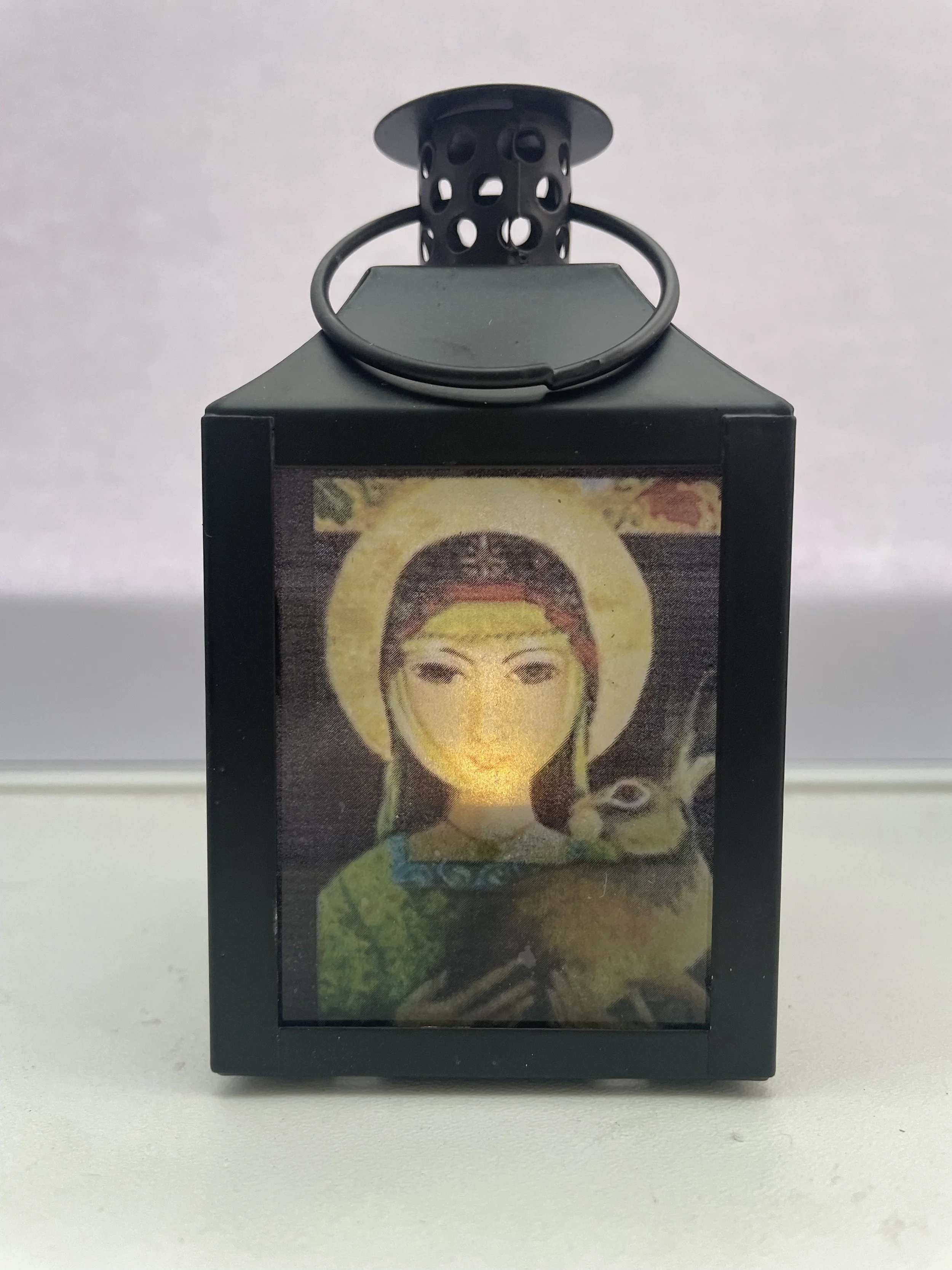 St Melangell, Patron St of Hares - small lantern