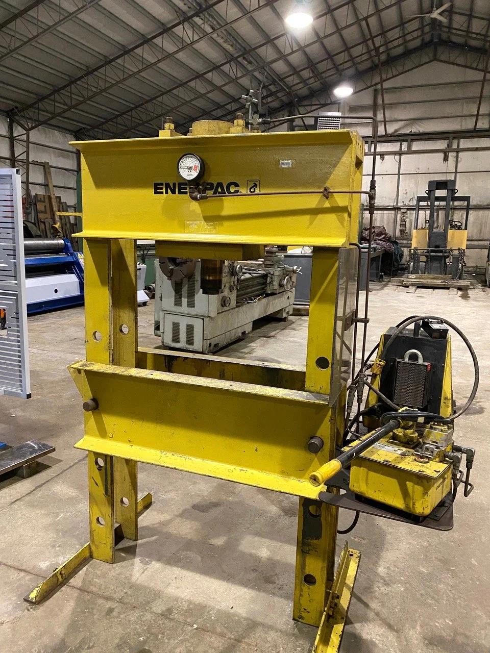 100 Ton Enerpac H Frame Hydraulic Press NS Machine