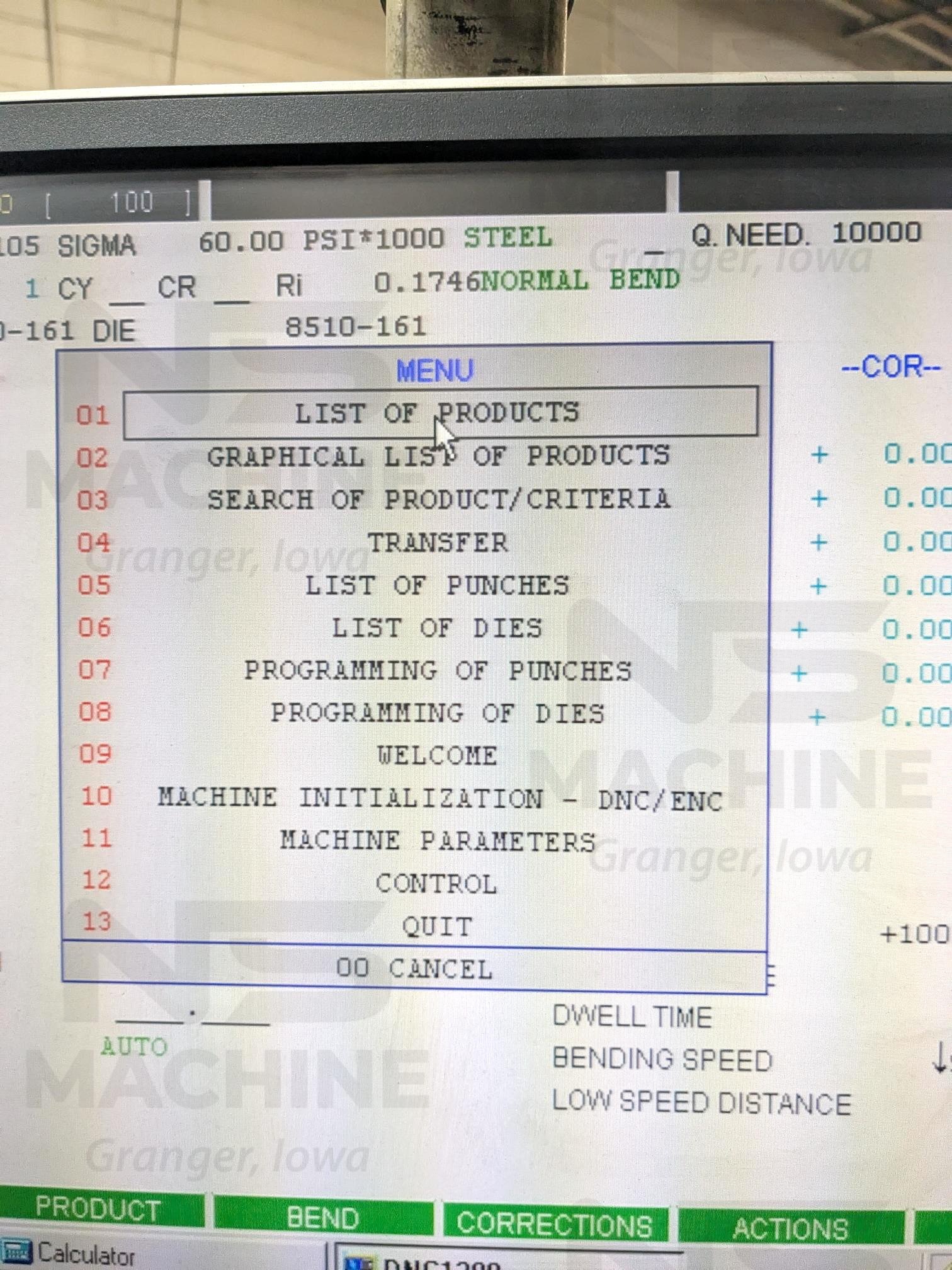 400 Ton Yawei 5-Axis CNC Press Brake, Model PBH400-4100 | 14073-10