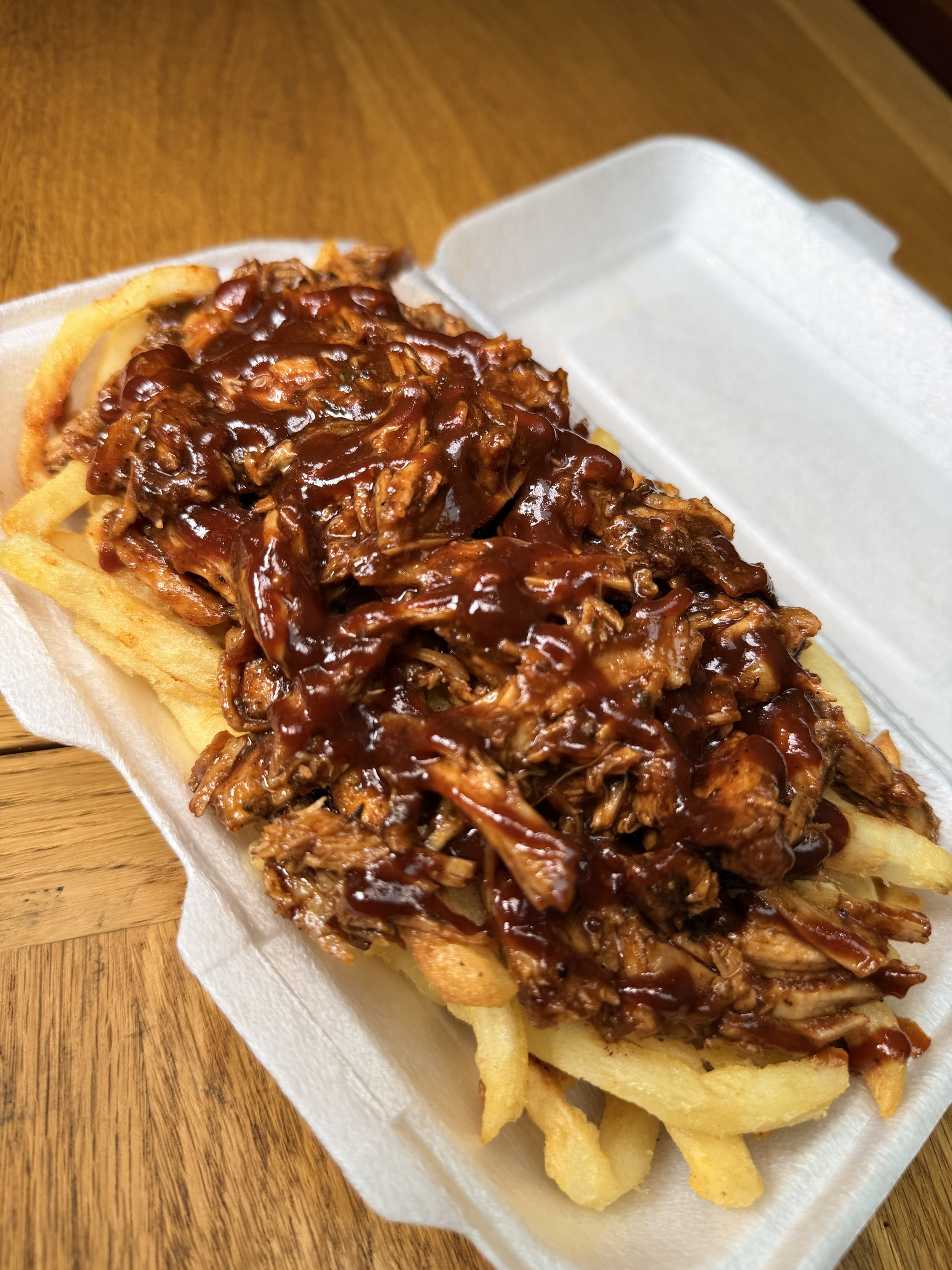 LOADED CHIPS WITH BBQ PULLED PORK