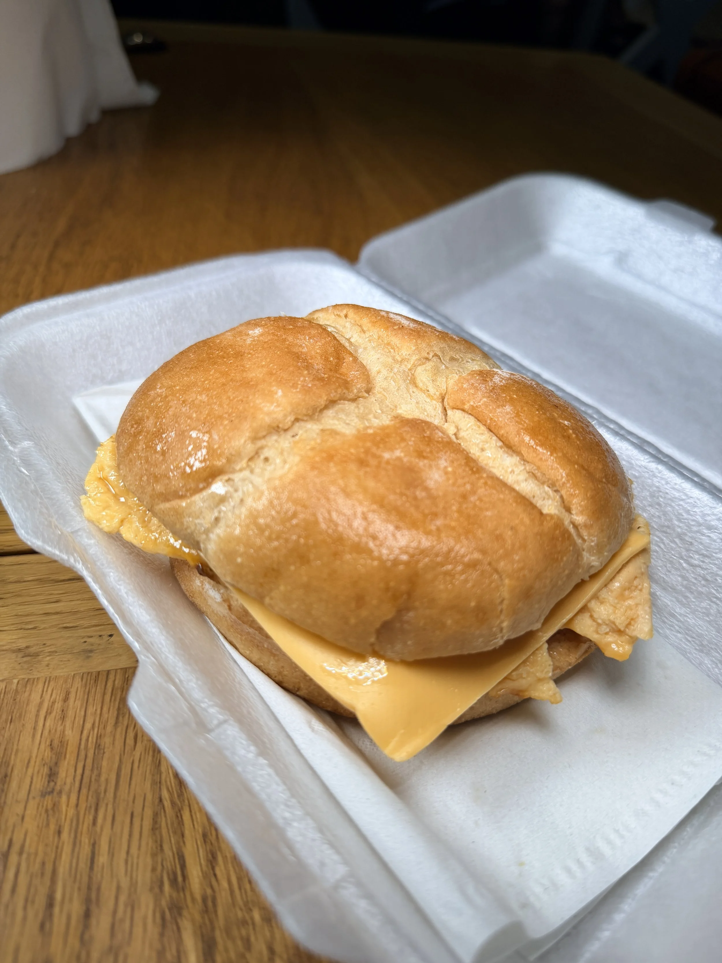 EGG AND CHEESE ROLL - AM ONLY!