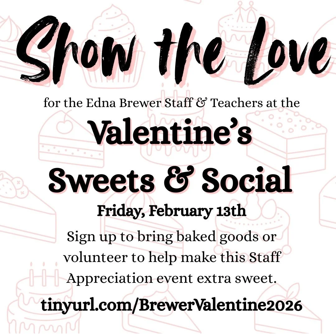 Our staff pours so much heart into our kids &mdash; let&rsquo;s return the love this Valentine&rsquo;s season. Sign up to bring baked goods for our Staff Appreciation Social &mdash; homemade or store-bought welcome! Every cookie, cupcake, or treat he