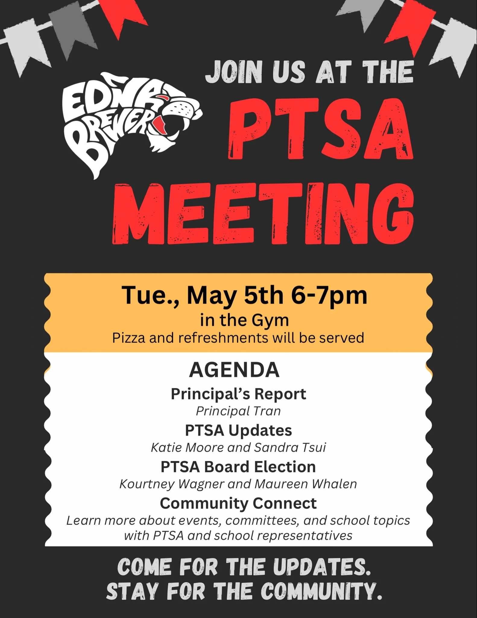 Please join us for our last PTSA General Meeting of the school year. In addition to hearing from Principal Tran and the PTSA Board, we&rsquo;ll also be holding elections for next school year. 🐾🗳️❤️