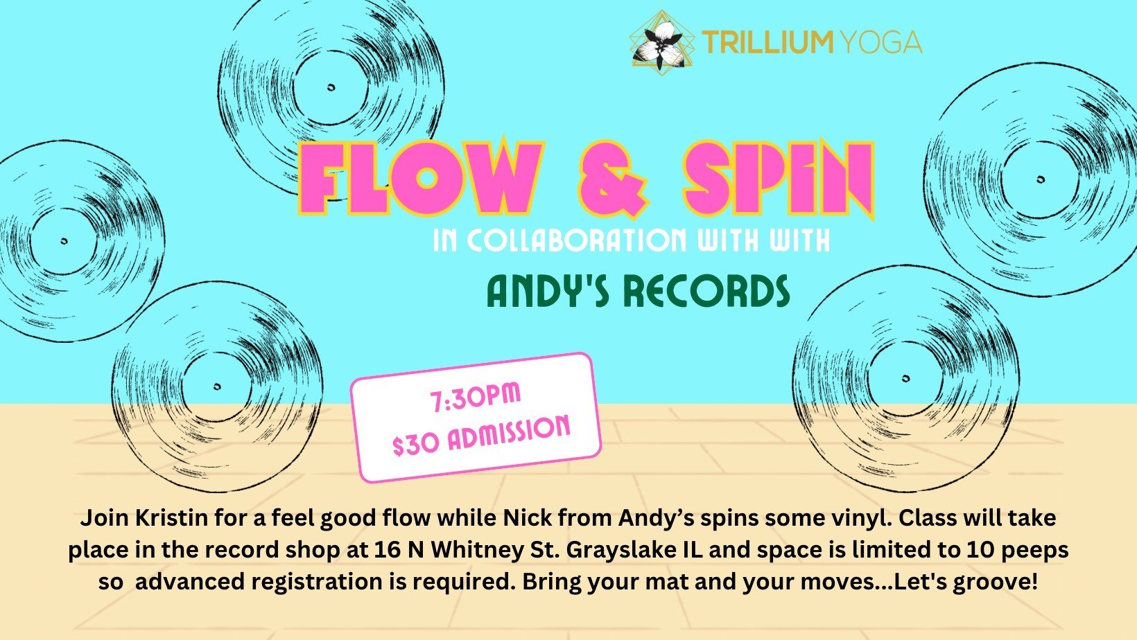 Flow and Spin with Kristen from Trillium Yoga