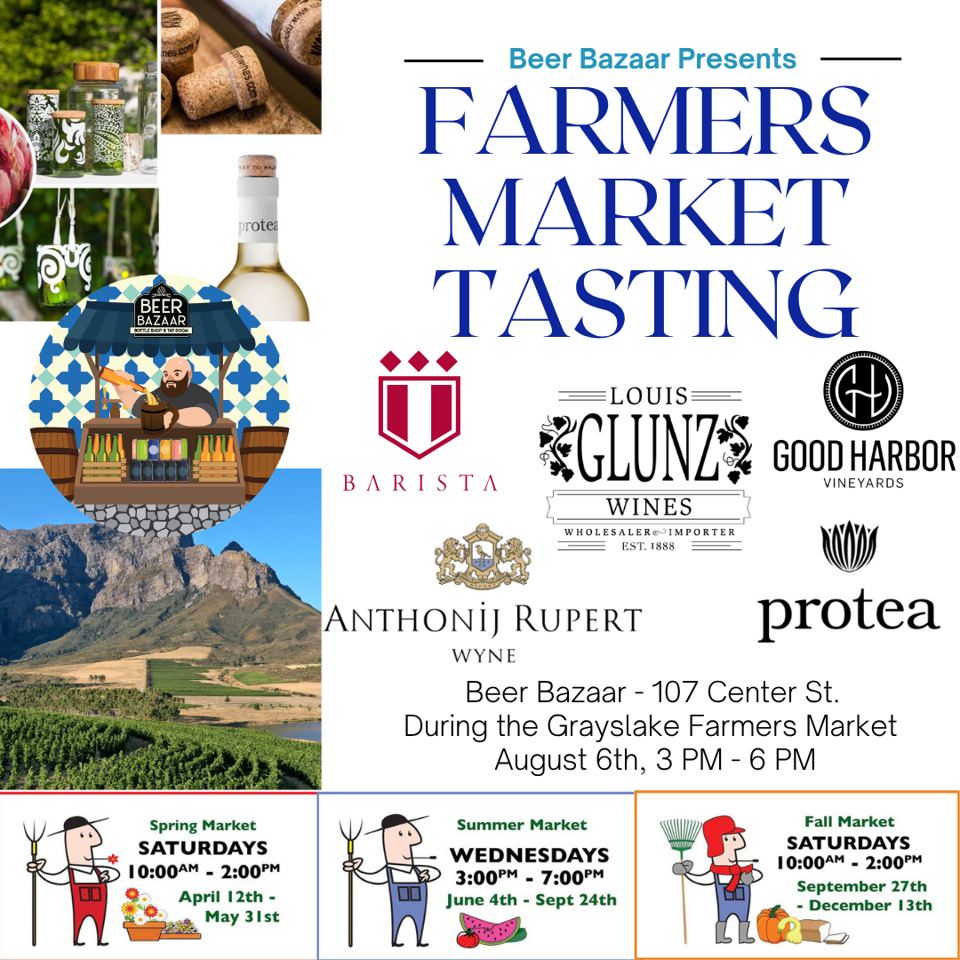 Farmers Market Tasting: Glunz Wines