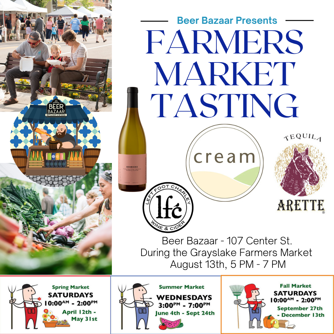 Farmers Market Tasting: Cream Wine & Spirits