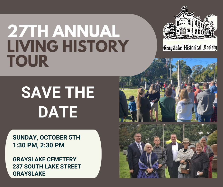 27th Annual Grayslake Living History Tour (Grayslake Cemetery)