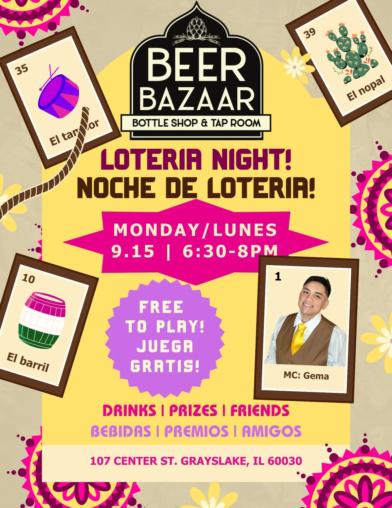 Loteria Bingo Night