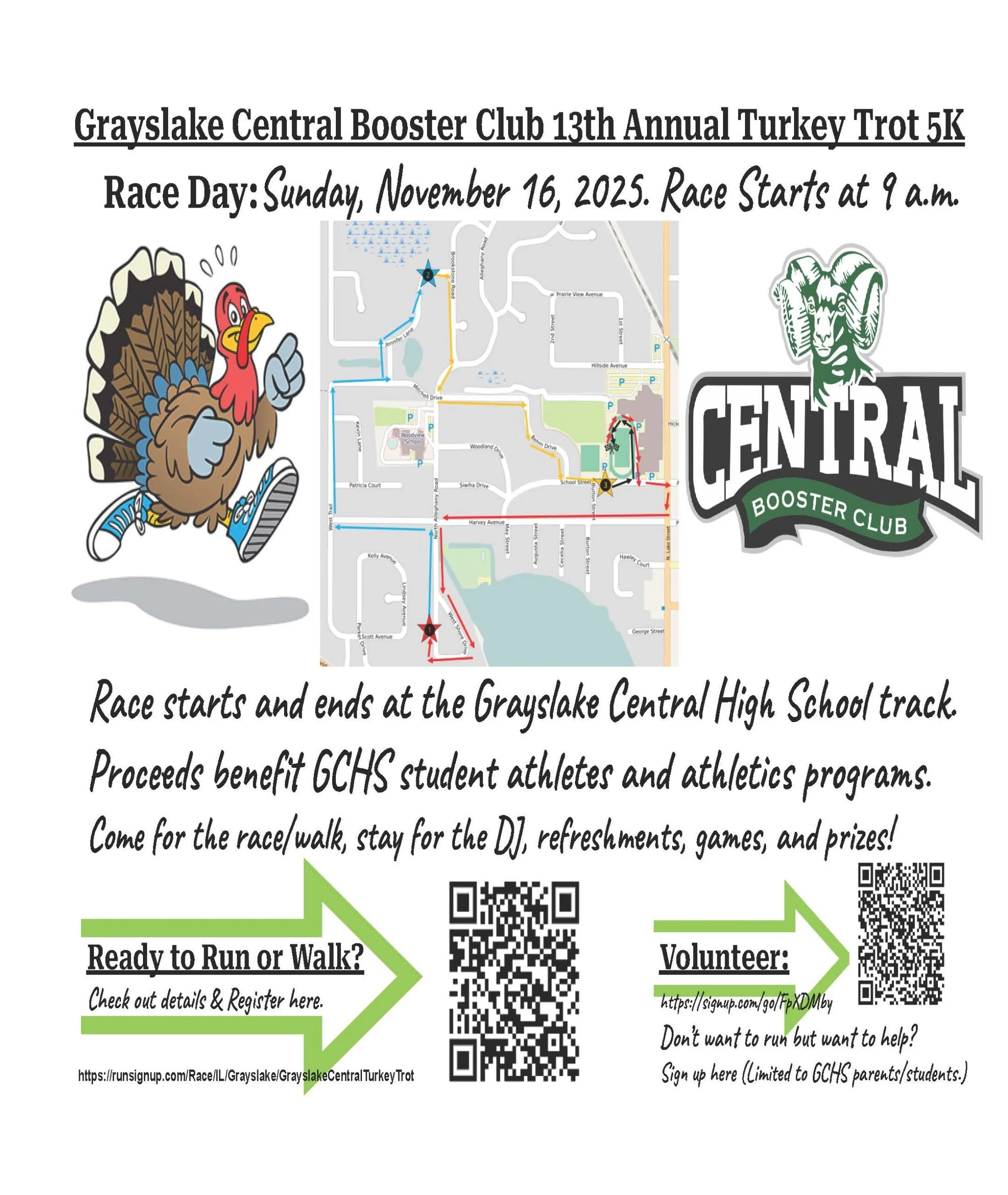 GCHS Booster Club Turkey Trot 5K Run/Walk
