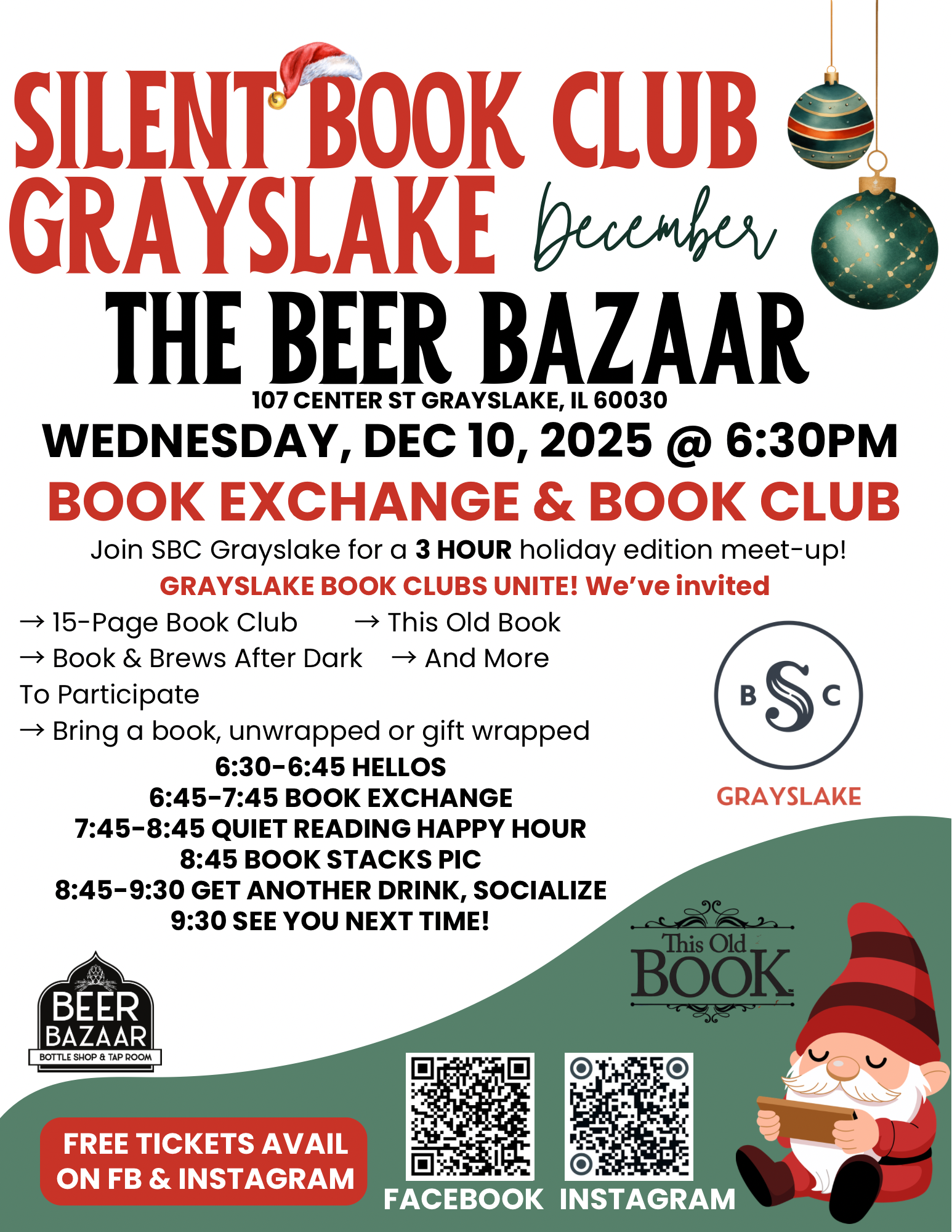 Silent Book Club: Book Exchange & Book Club