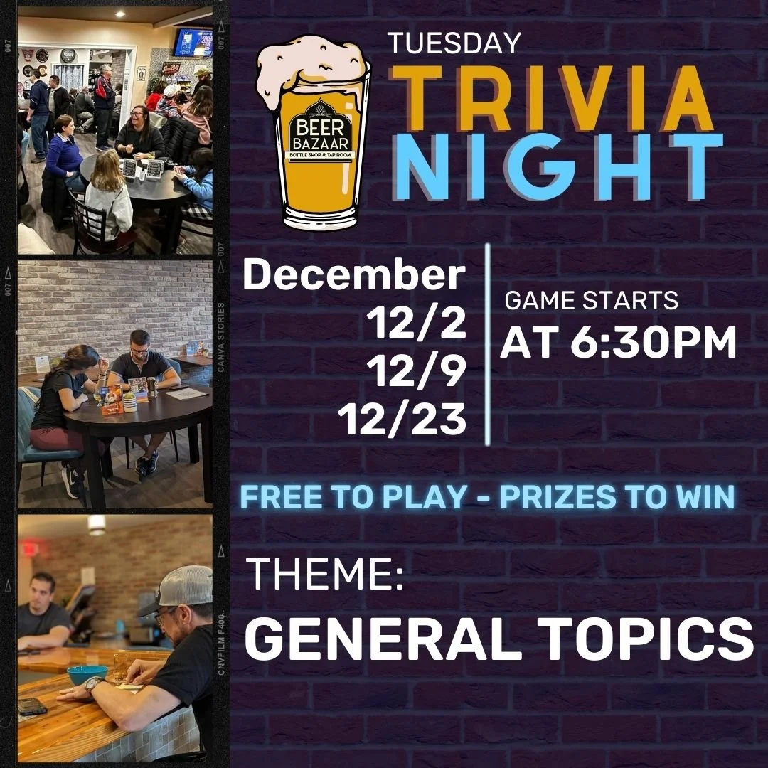 Tuesday Trivia @ Beer Bazaar