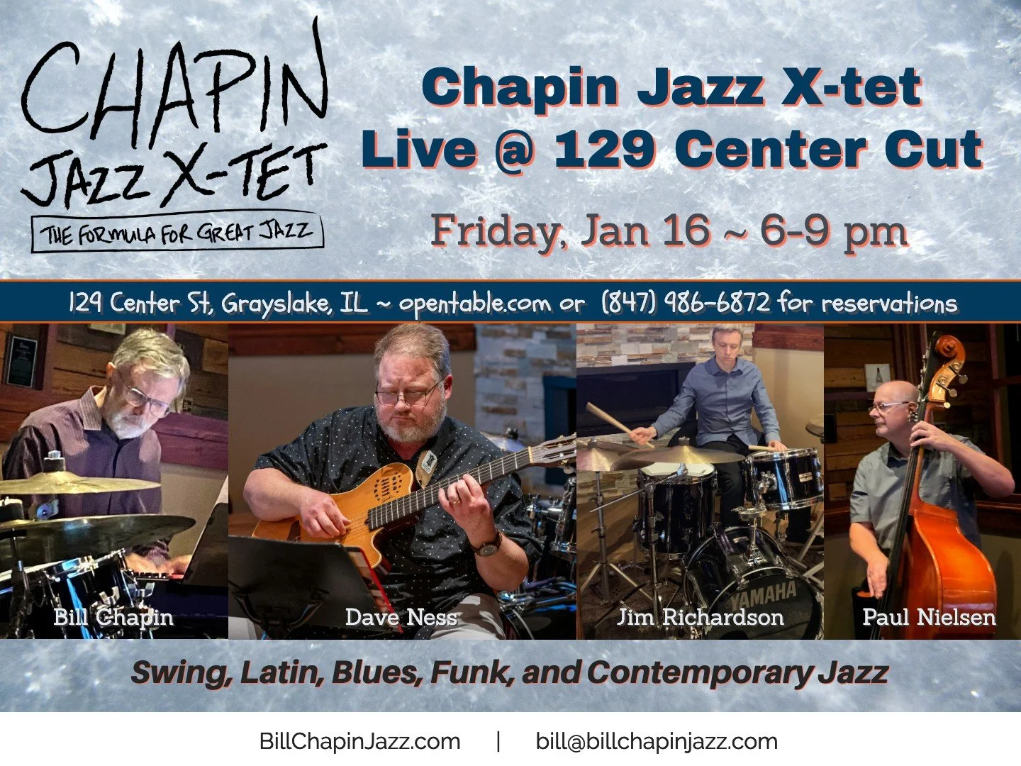 Live Music: Chapin Jazz X-tet 