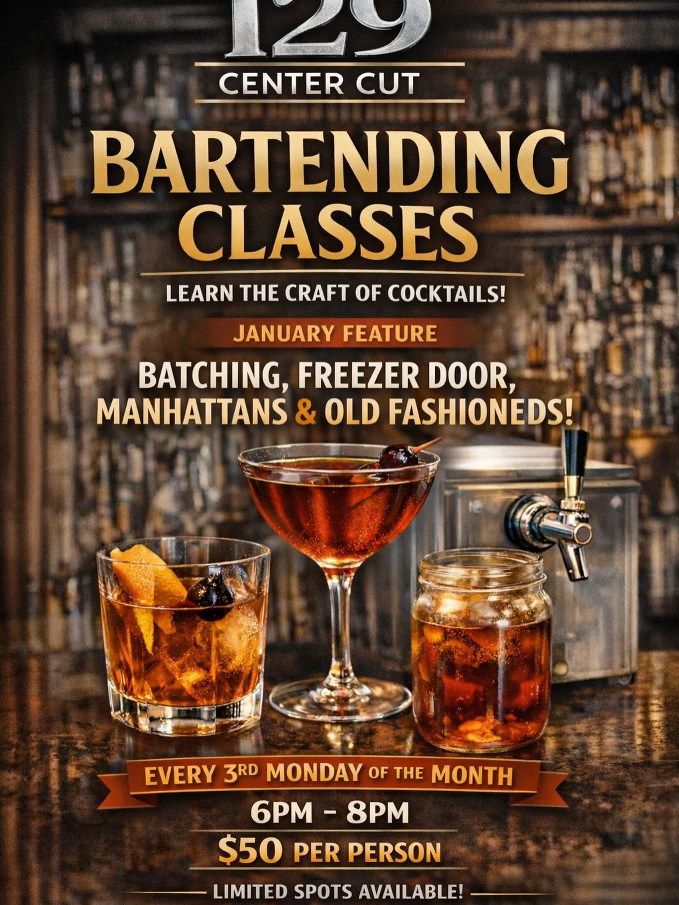 Bartending Class - Freezer Door Cocktails