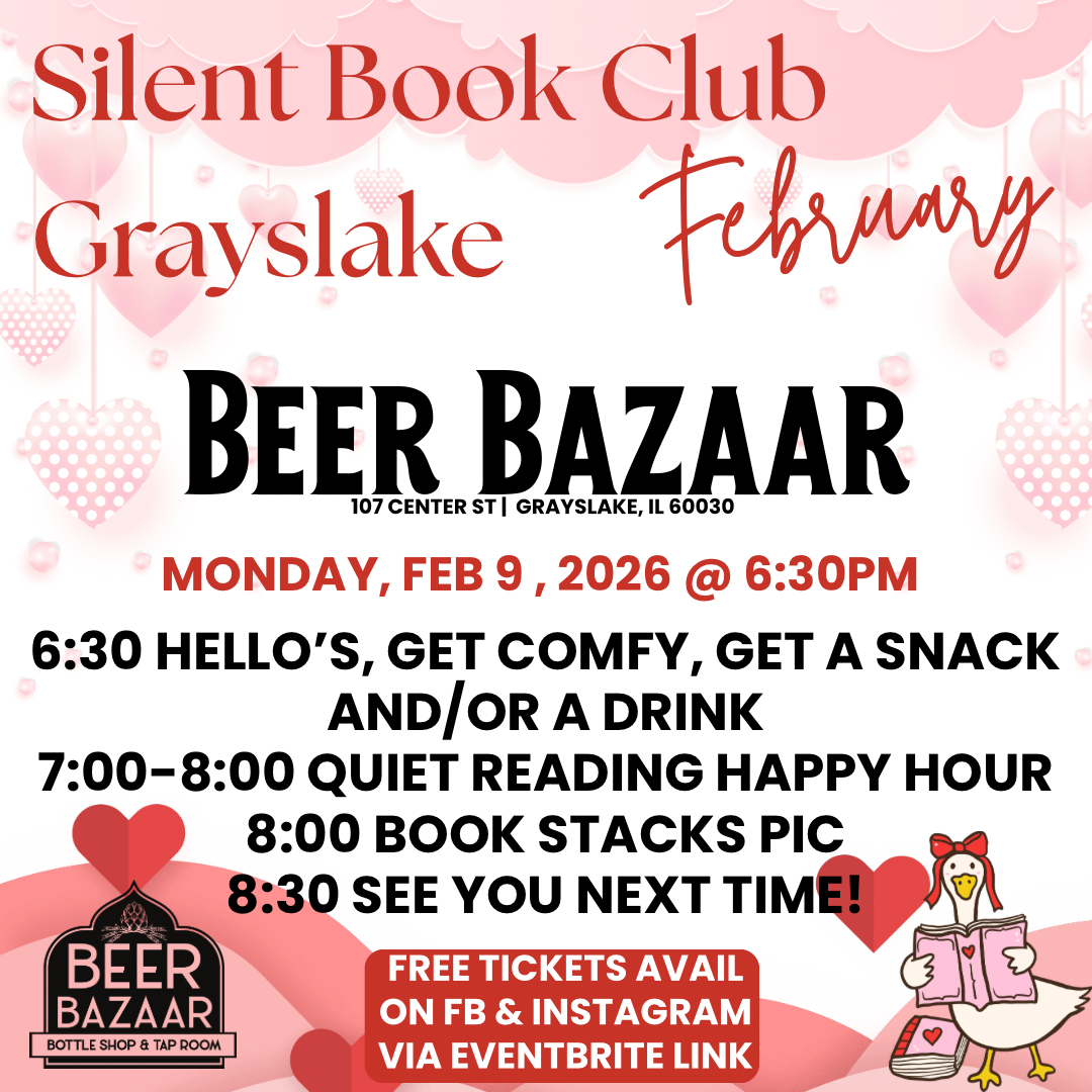 Silent Book Club Grayslake Beer Bazaar Meet-Up
