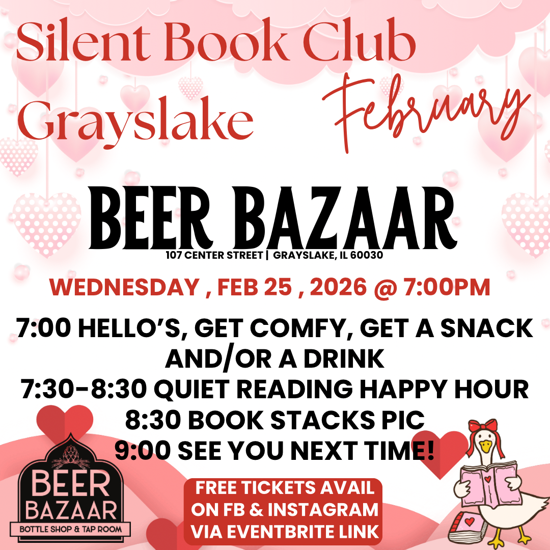 Silent Book Club Grayslake Beer Bazaar Meet-Up