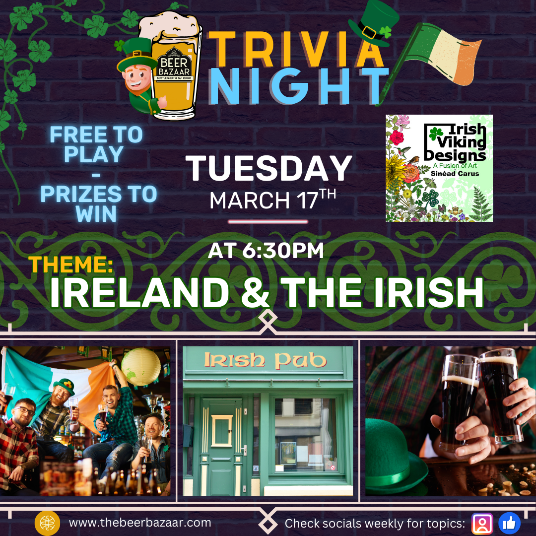 Tuesday Trivia: Ireland &amp; The Irish