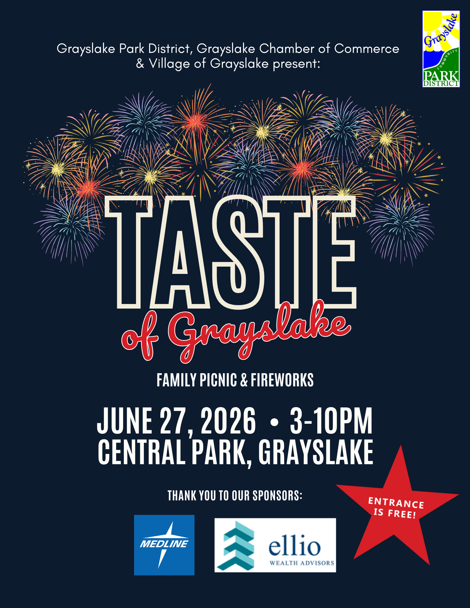 Taste of Grayslake Family Picnic &amp; Fireworks
