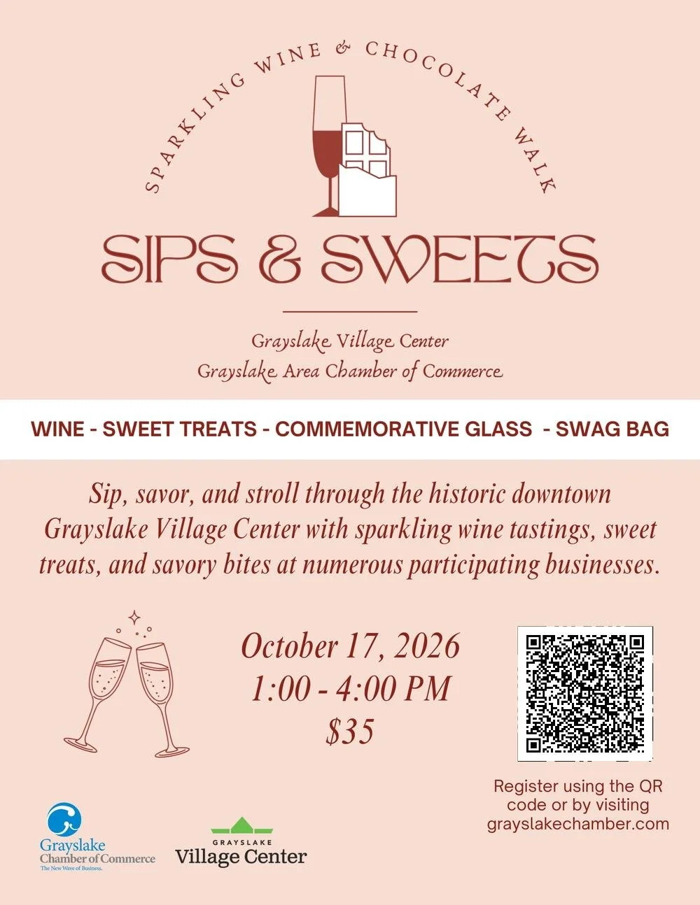 Sips &amp; Sweets Sparkling Wine Walk 