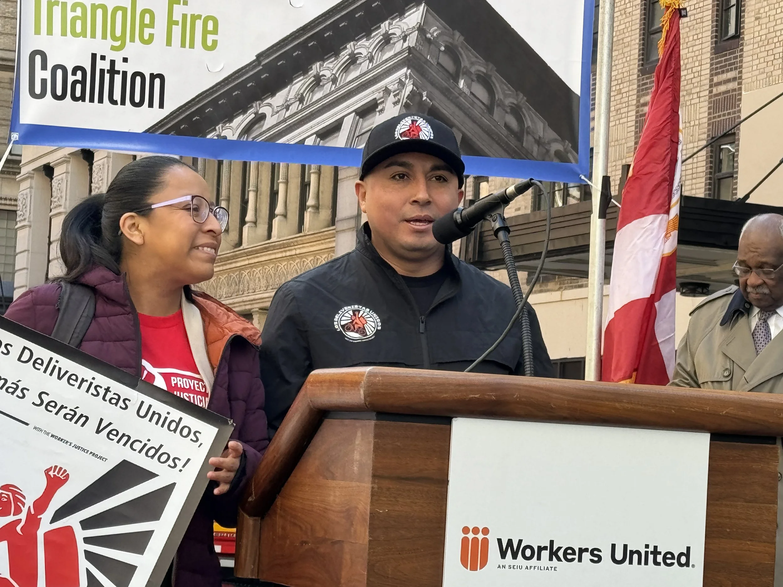 Listen: First-Hand Account of Gaza Genocide; Triangle Factor Fire’s Meaning for Immigrants Today