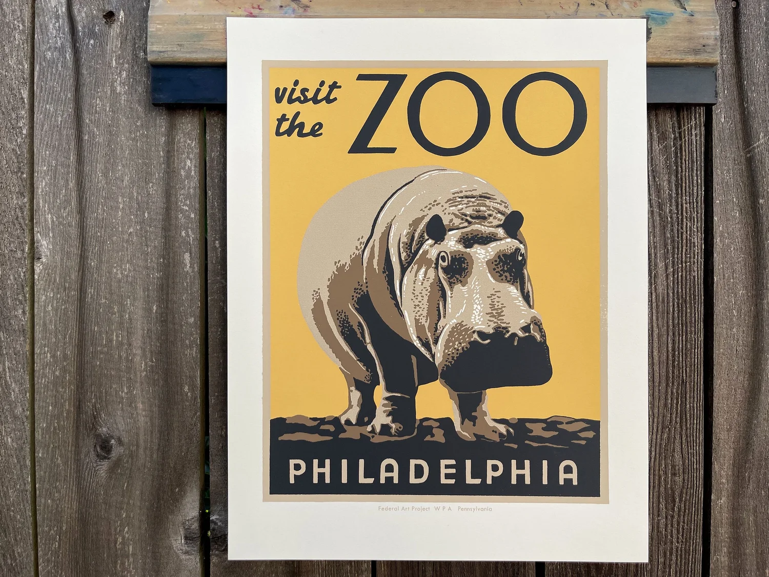 Poster Vintage WPA 'Birds Anni '30' - Stile Visit The Zoo - Ristampa 18x24 Pollici