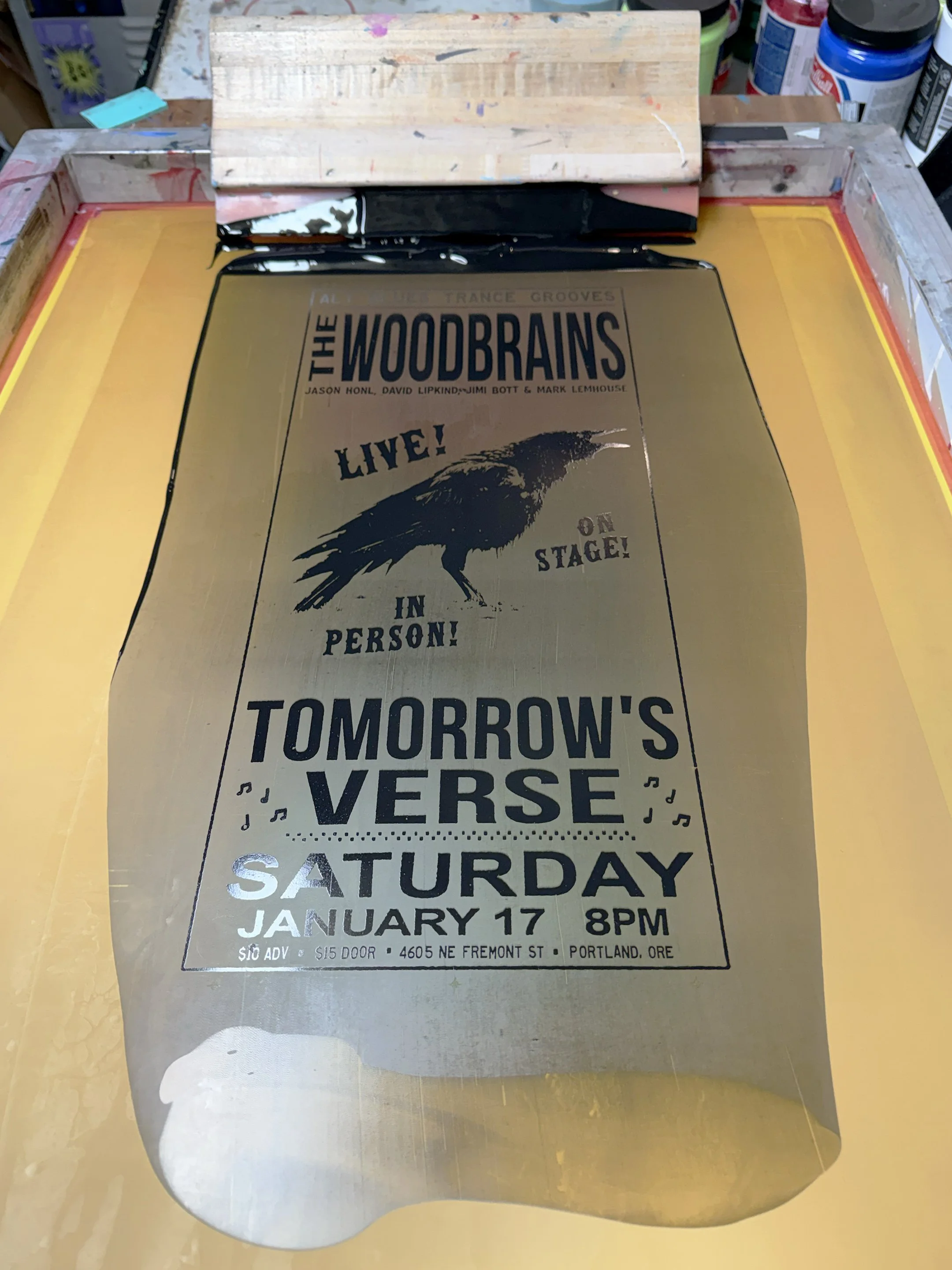 Lost Utensils - The Woodbrains - January 2026 - printing process 7