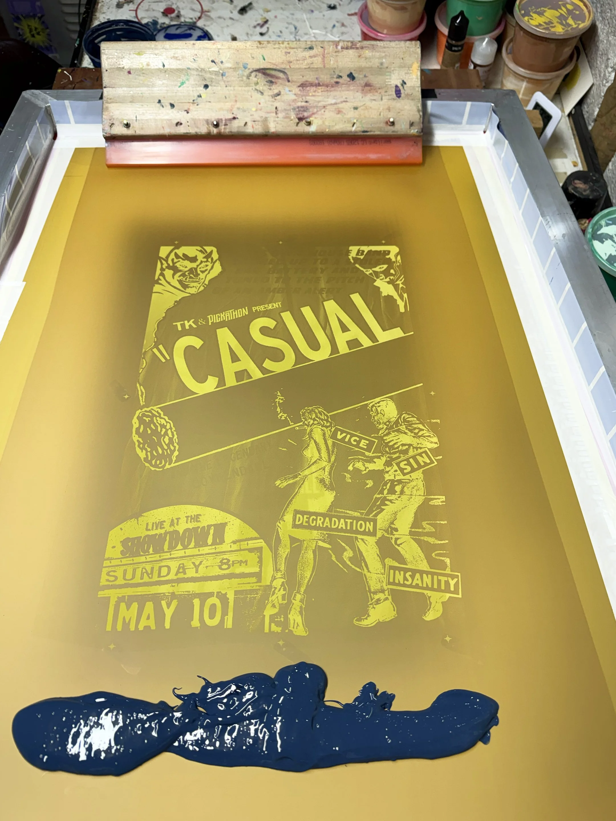 Casual Eddie - 5/10/26 Poster - Printing Process 3