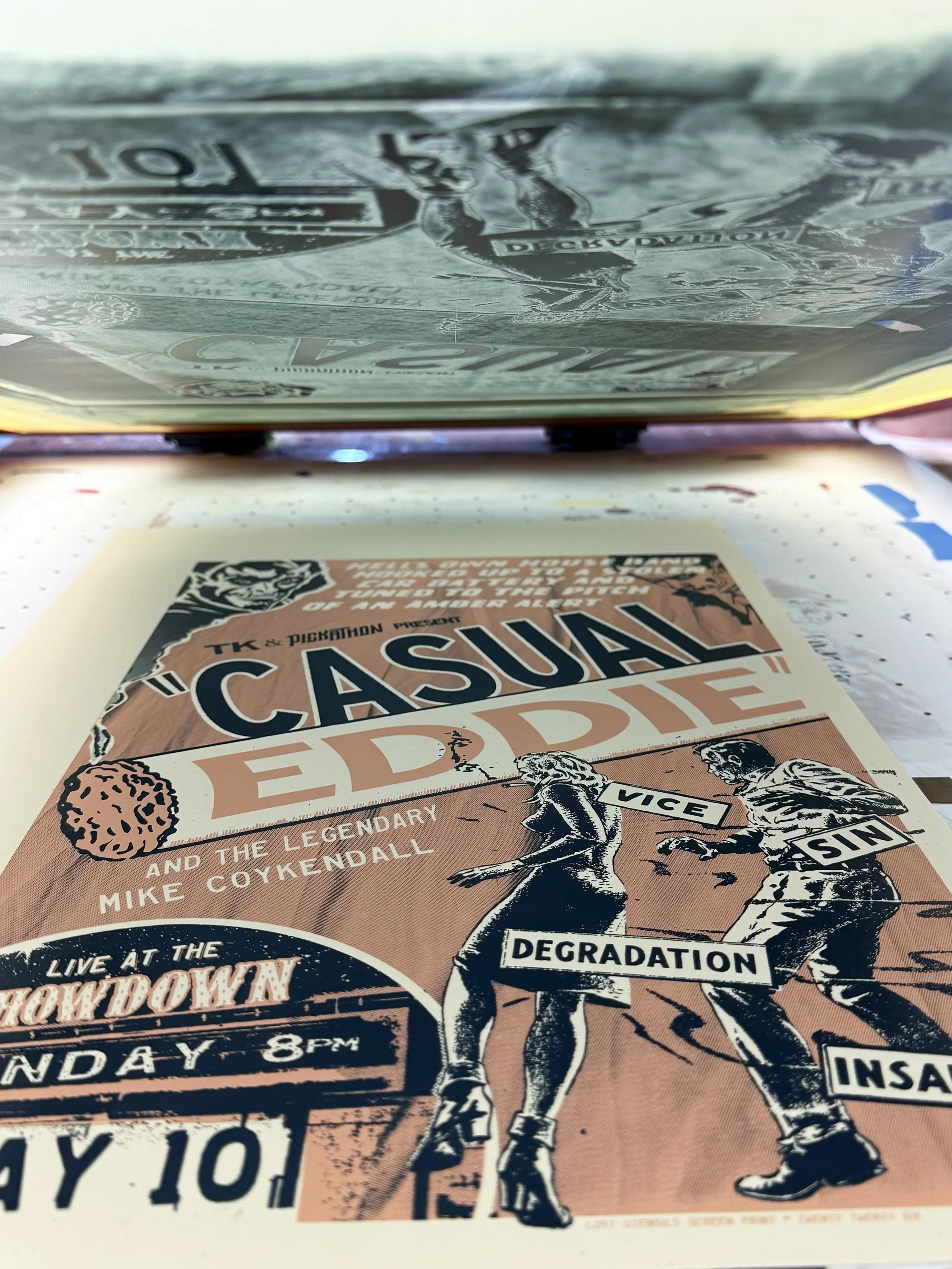 Casual Eddie - 5/10/26 Poster - Printing Process 4