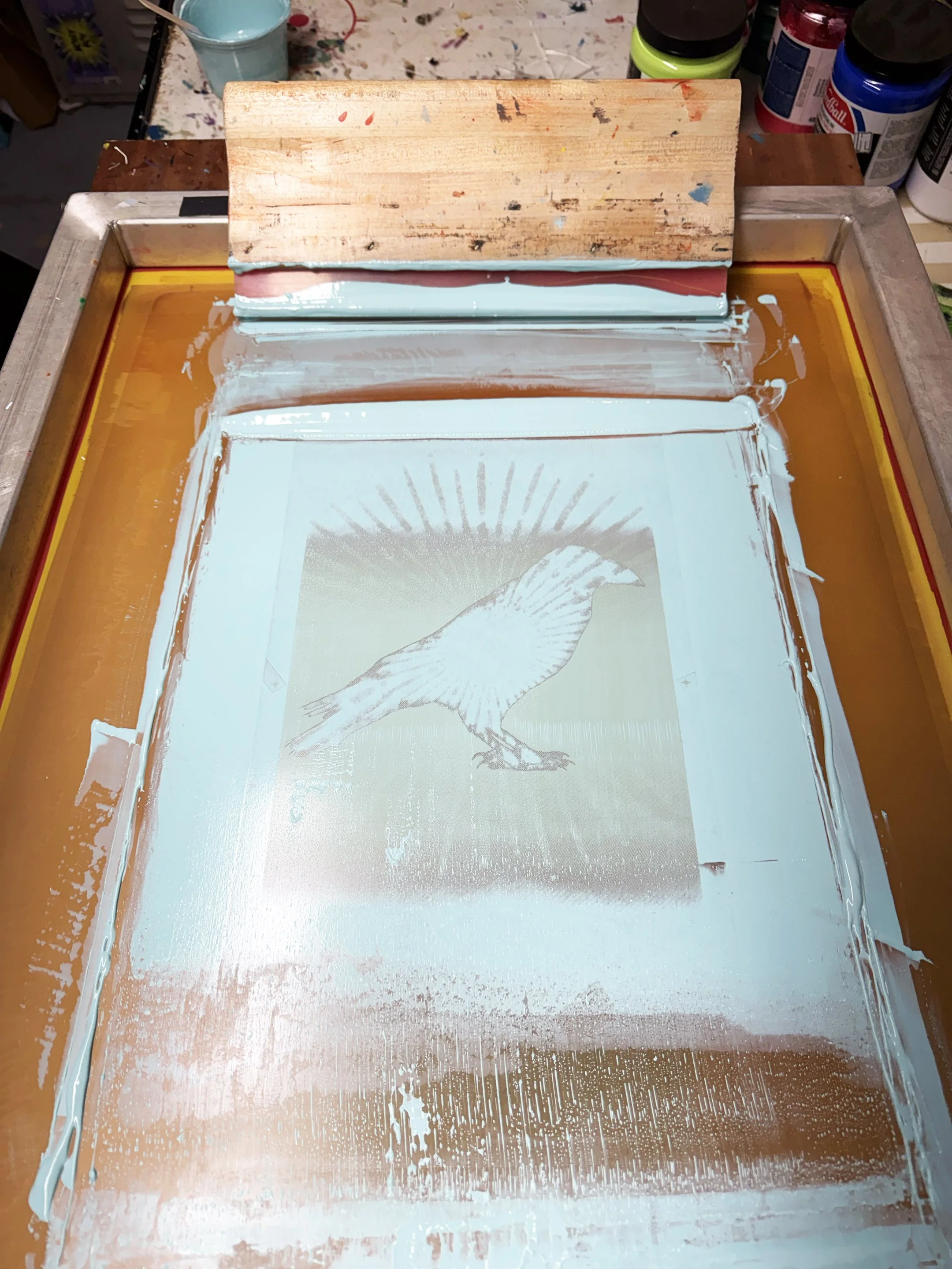 Lost Utensils - The Woodbrains - January 2026 - printing process 5