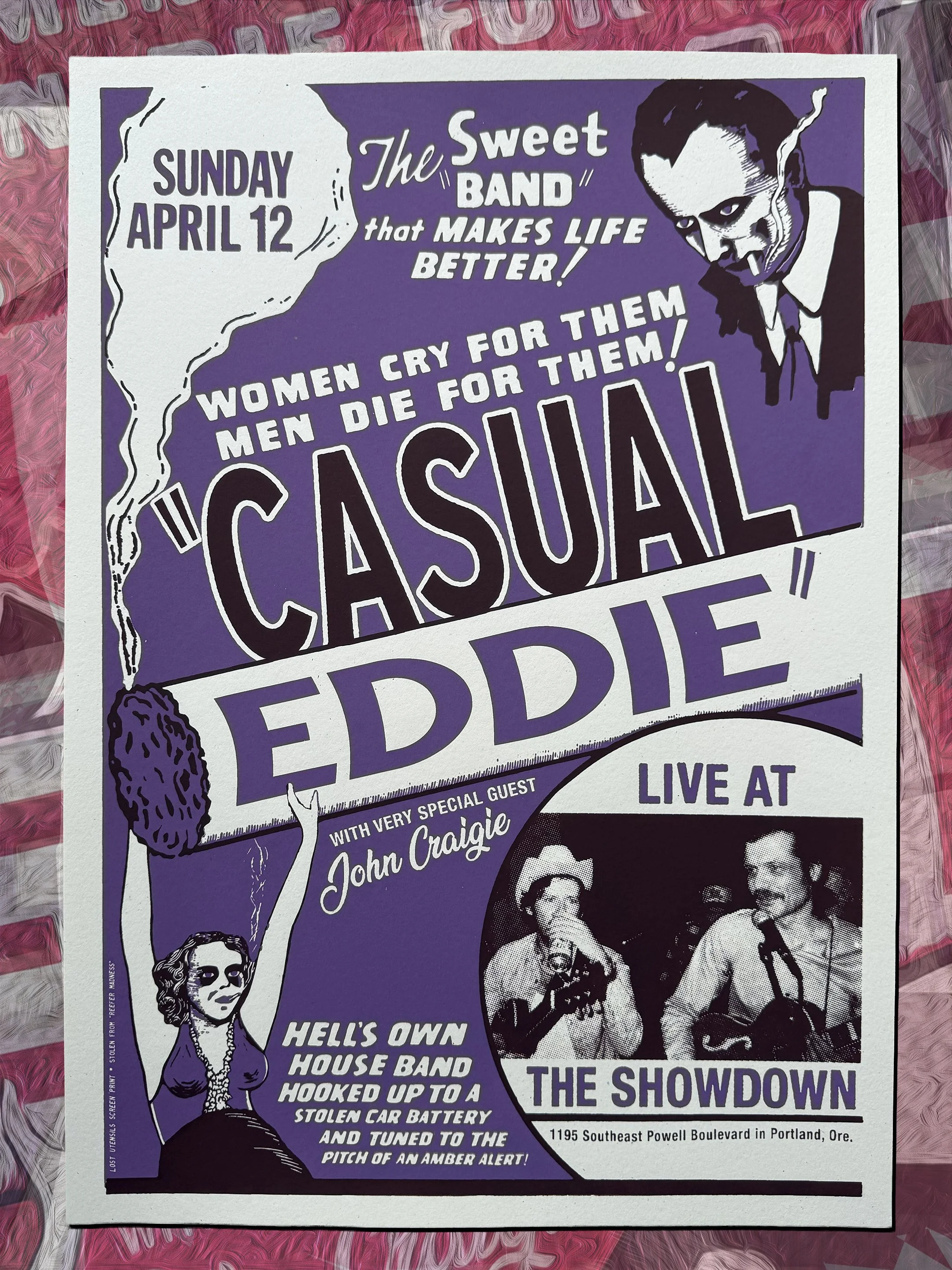 Casual Eddie at The Showdown - Main Image - Purple