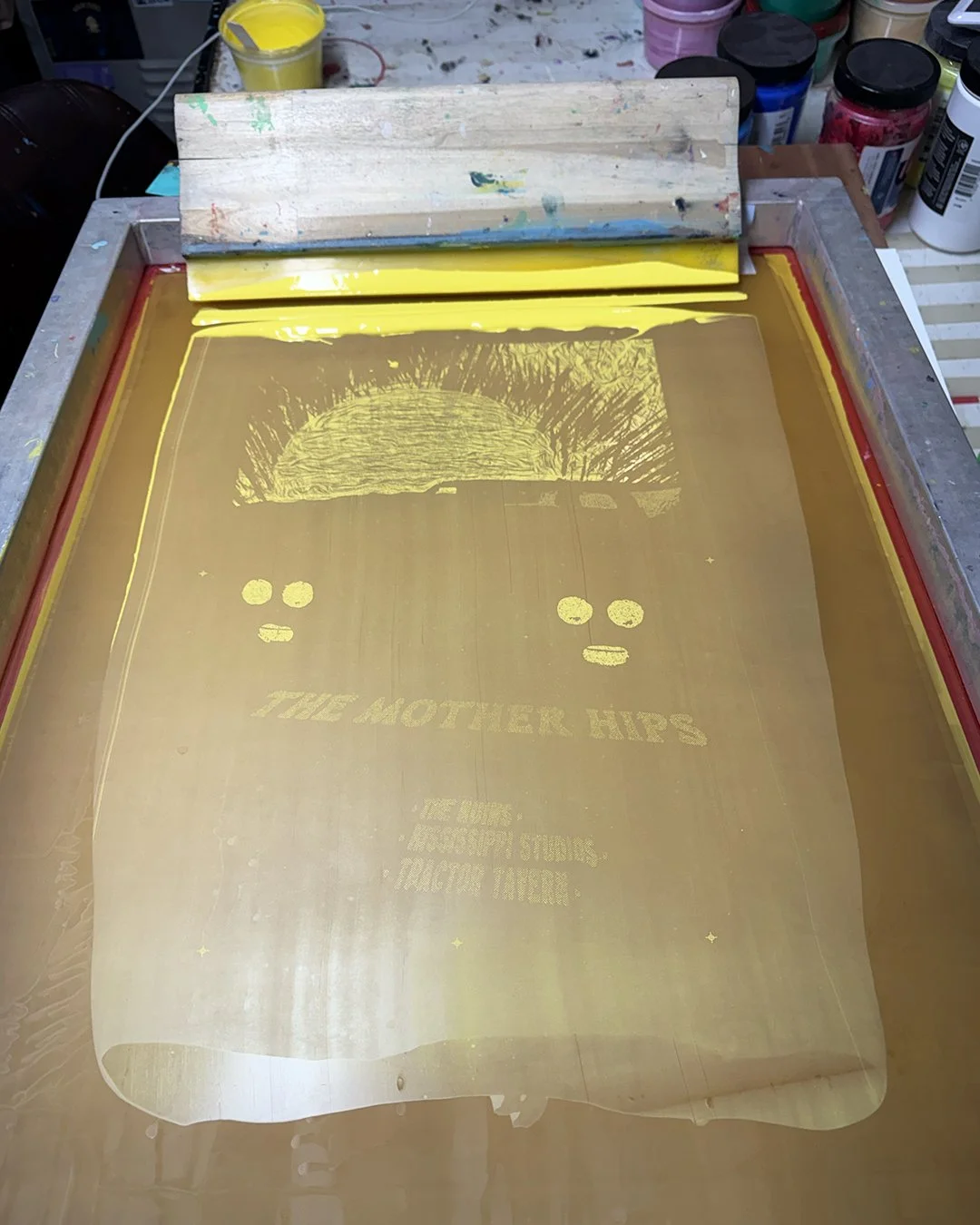 The Mother Hips & Lewi Longmire, February 2026 Poster - printing process