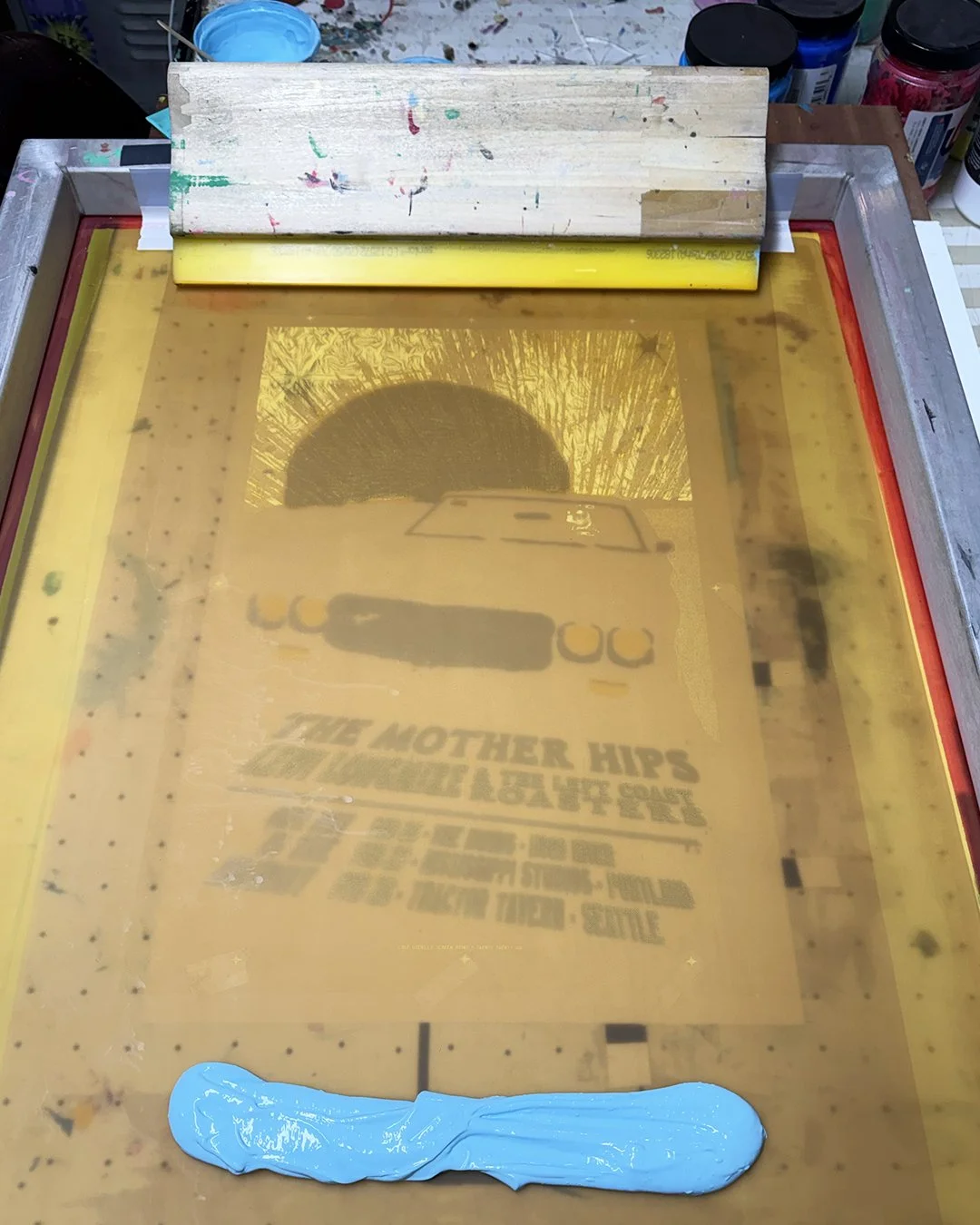 The Mother Hips & Lewi Longmire, February 2026 Poster - printing process