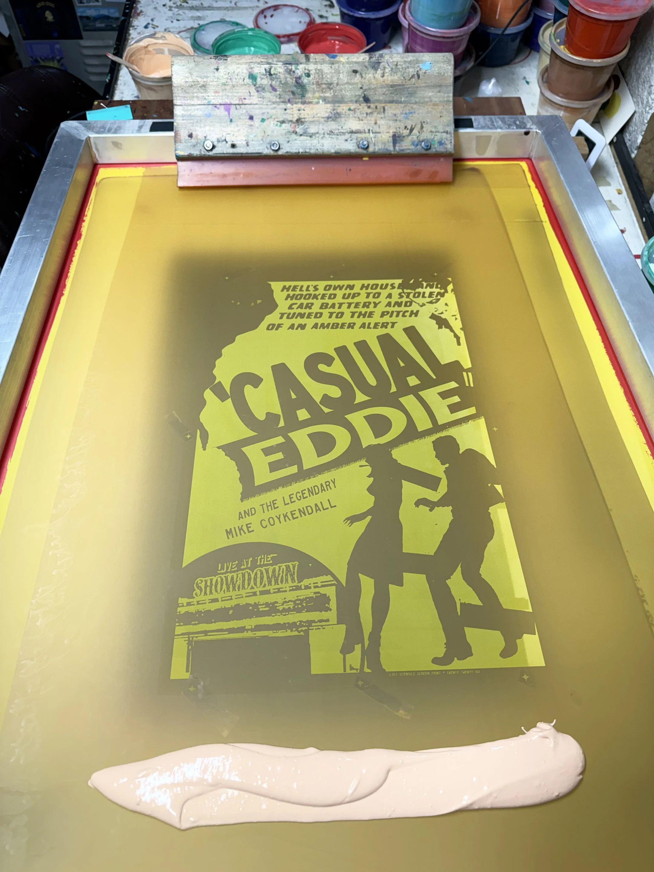 Casual Eddie - 5/10/26 Poster - Printing Process 1