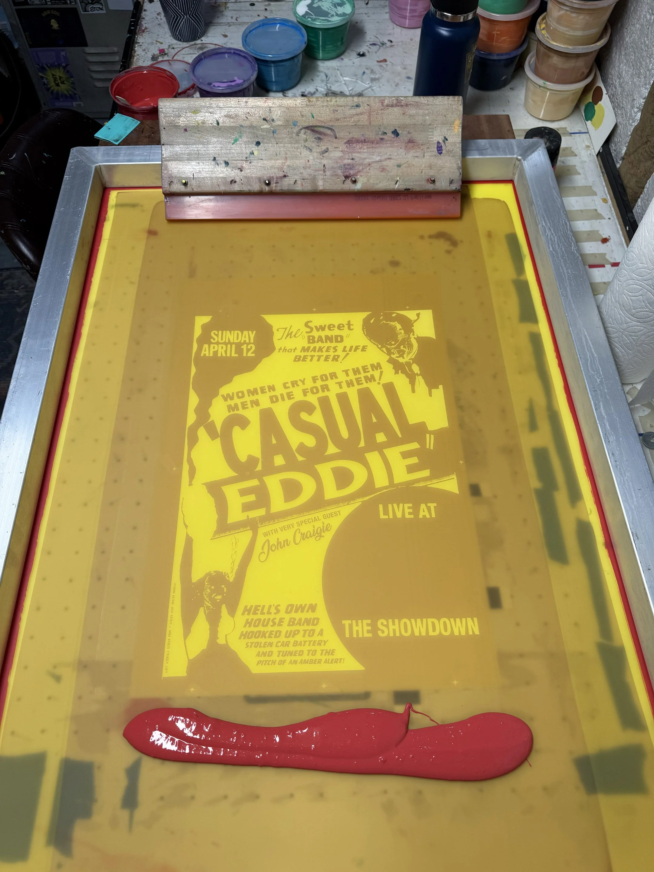 Casual Eddie at The Showdown - Main Image - Printing Process 3