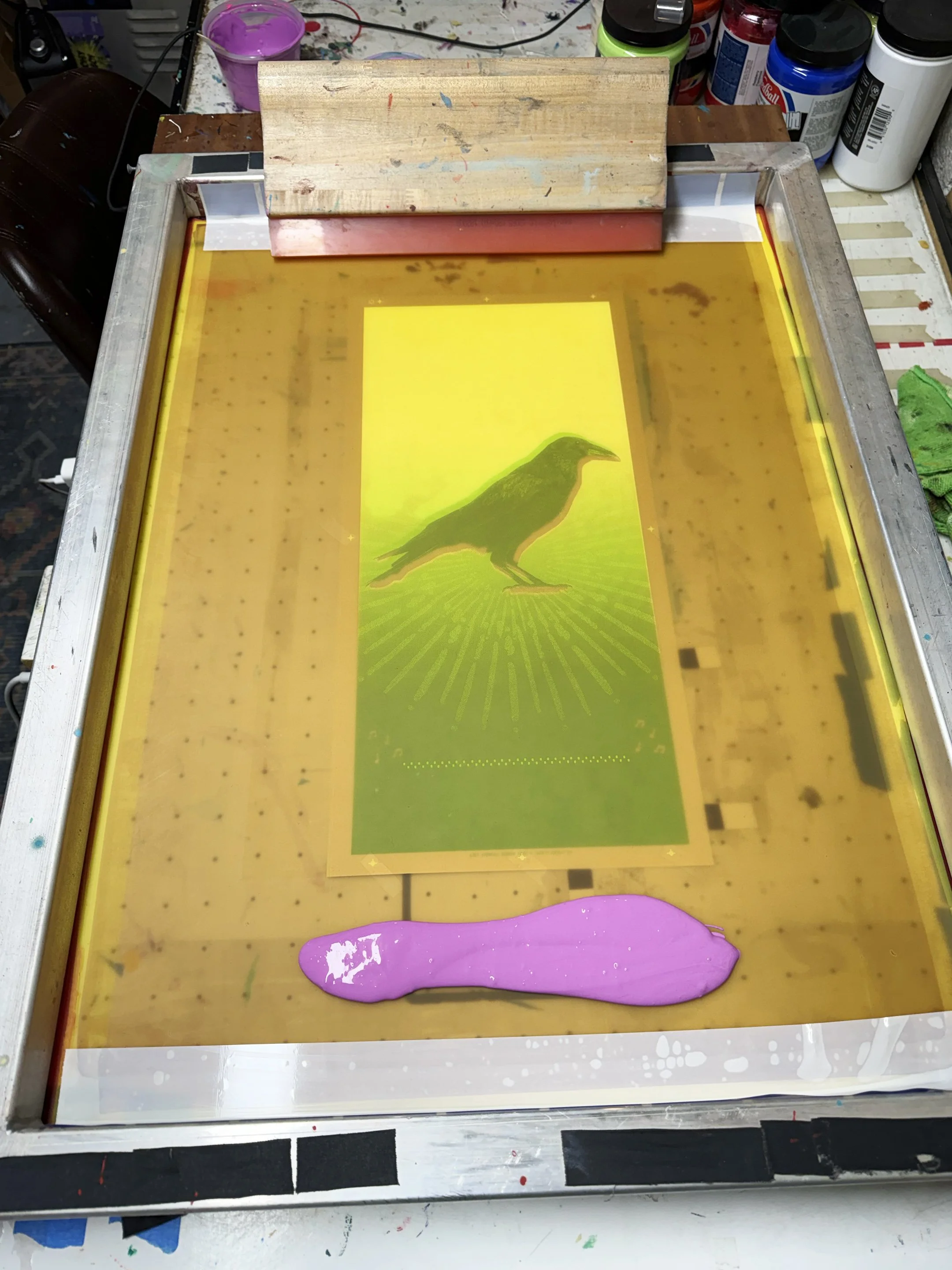 Lost Utensils - The Woodbrains - January 2026 - printing process 3