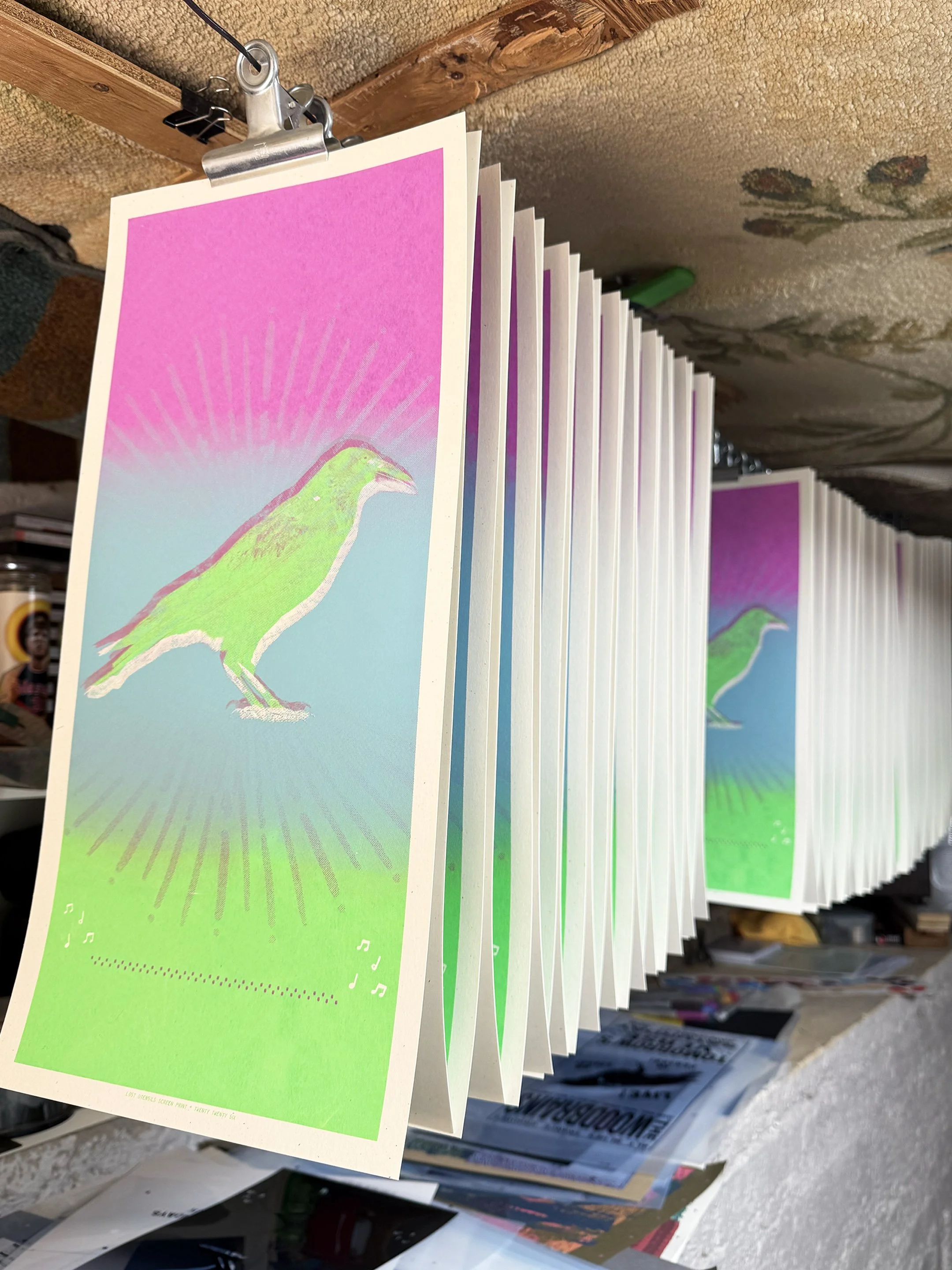 Lost Utensils - The Woodbrains - January 2026 - printing process 6