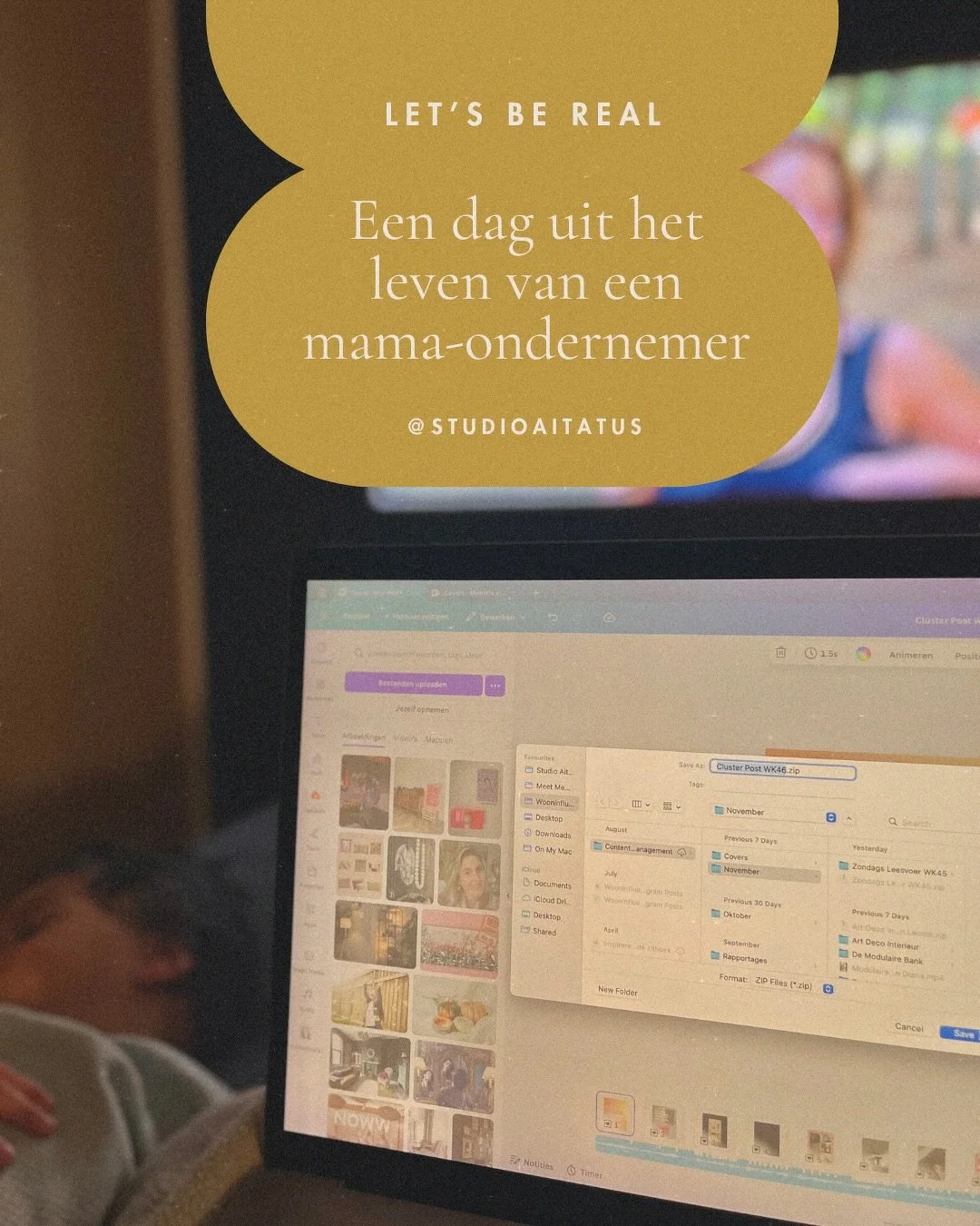 Eerlijk verhaal: zo ziet mijn werkweek er echt uit 👇
Geen 9-to-5. Geen &ldquo;rise and grind&rdquo;. Gewoon een mama die onderneemt tussen het thuisonderwijs door.

Vandaag werkte ik:
&rarr; 2,5 uur aan klantopdrachten
&rarr; 1 uur aan eigen content