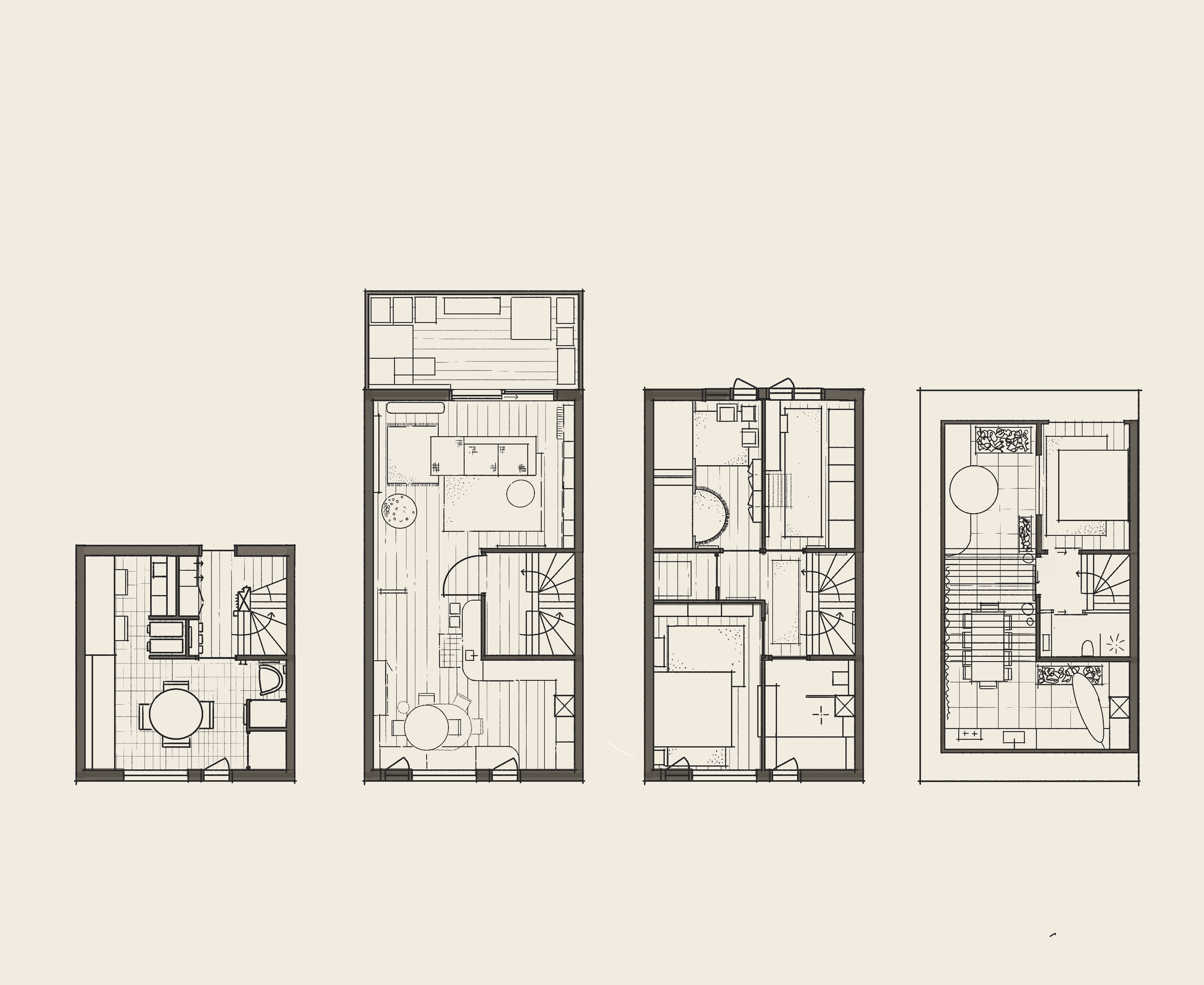 Studio Aitatus Interieur Ontwerp Vloerplan regenboog huis