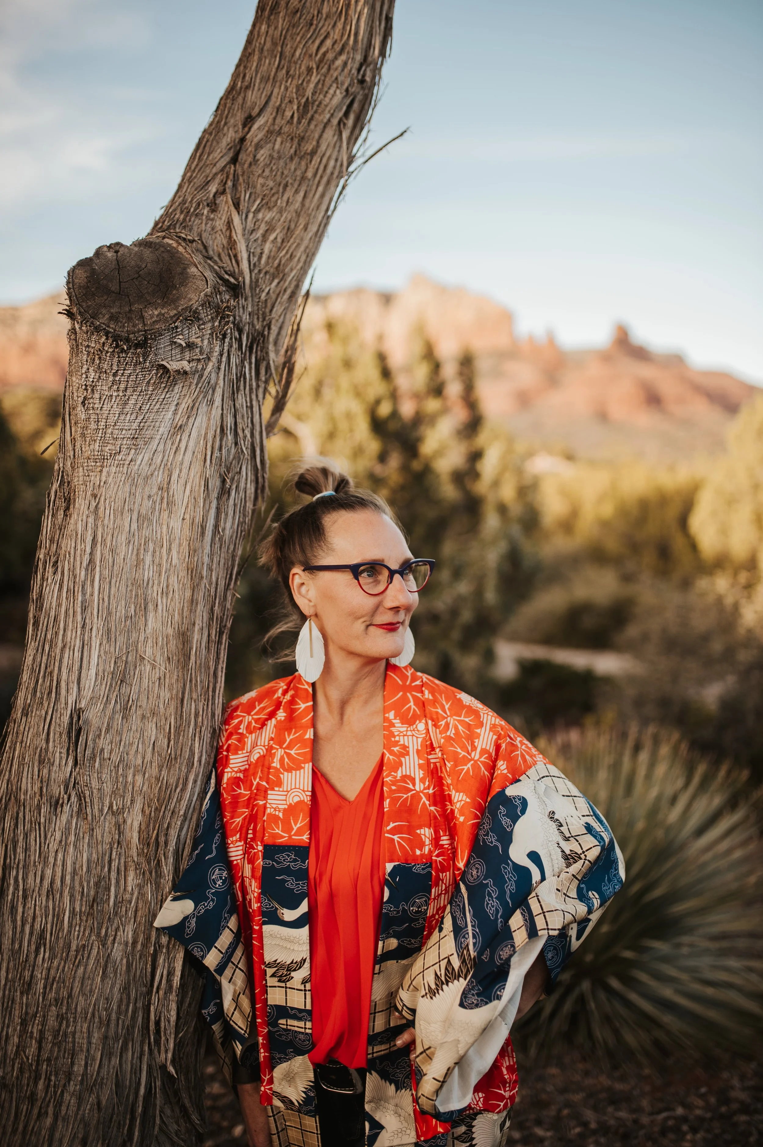 Tamara in the Sedona desert.