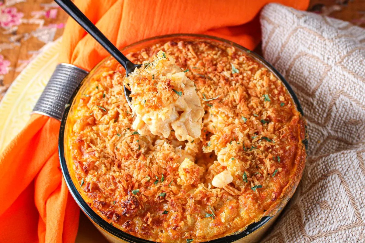 Air Fryer Vegan Macaroni &amp; Cheese