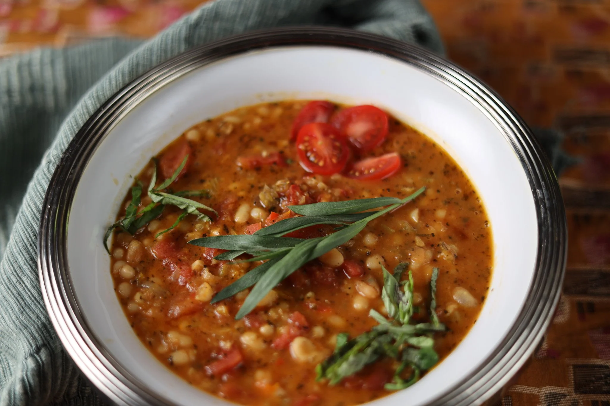 Navy Bean Soup - Pressure Cooker