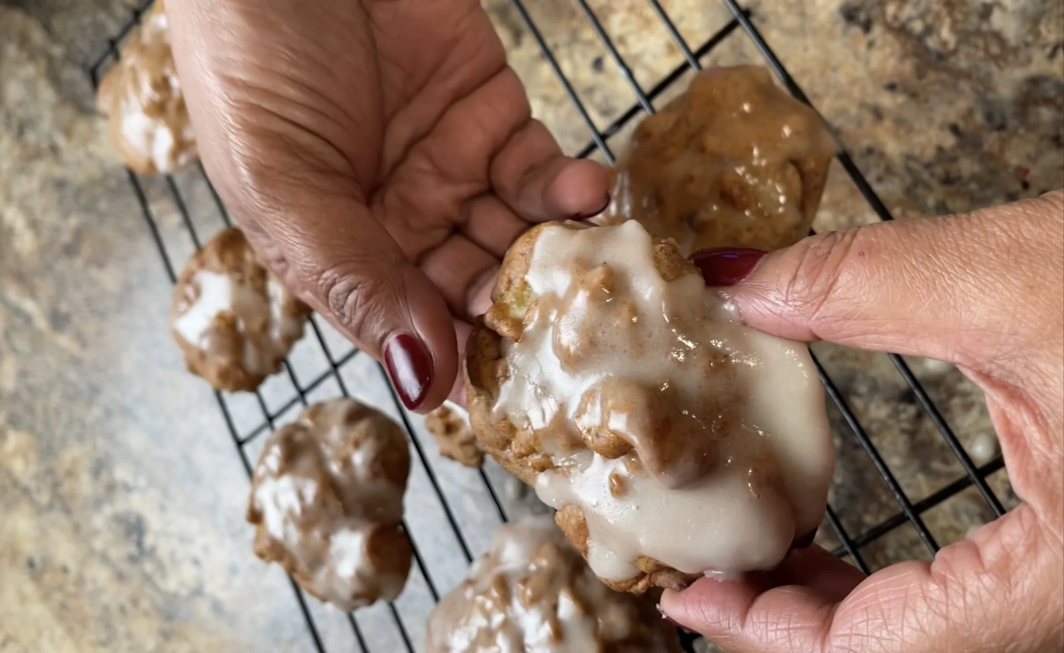 Air Fried Apple Fritters
