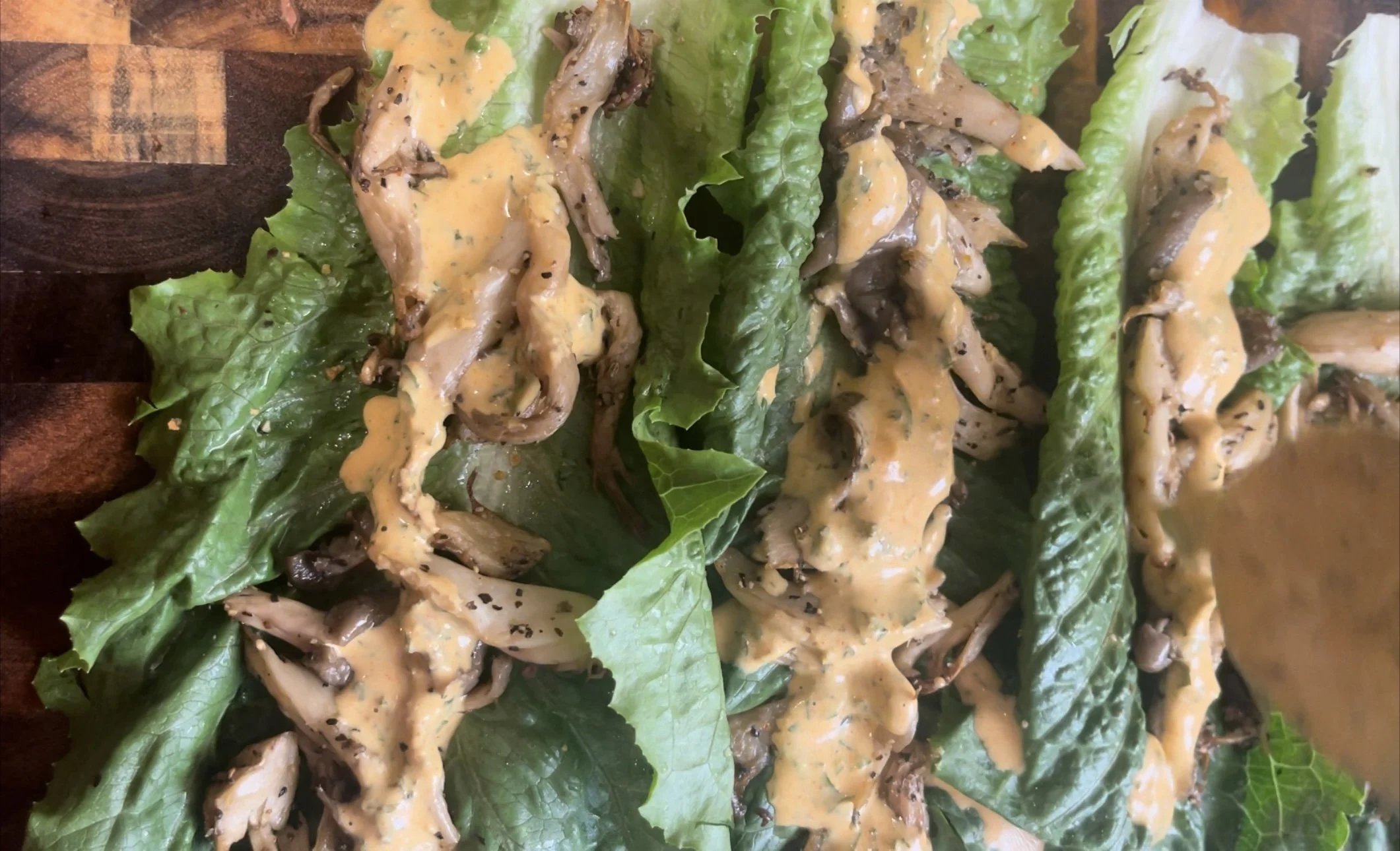 Air Roasted Oyster Mushrooms Wrap